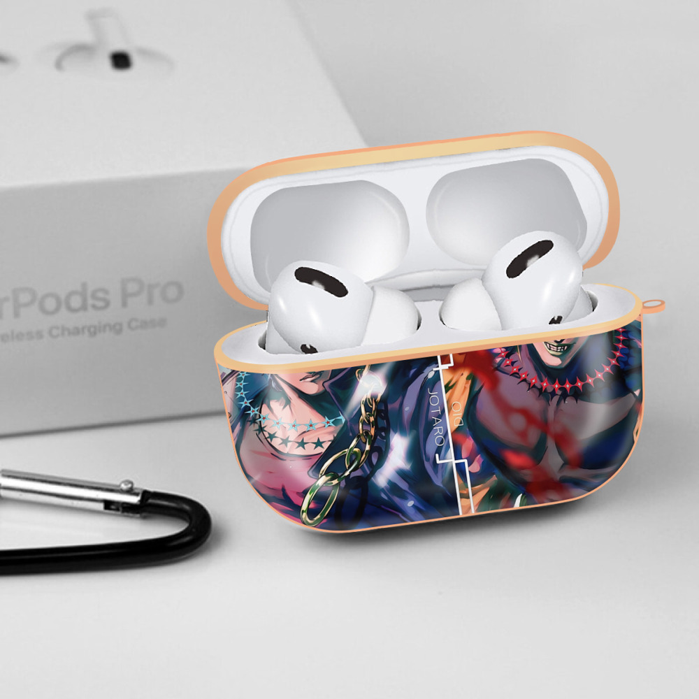 ジョジョの奇妙な冒険 JoJo's Bizarre Adventure 【AirPods Pro用】ハードシェル保護ケース｜耐衝撃・防指紋・カラビナ付き商品仕様