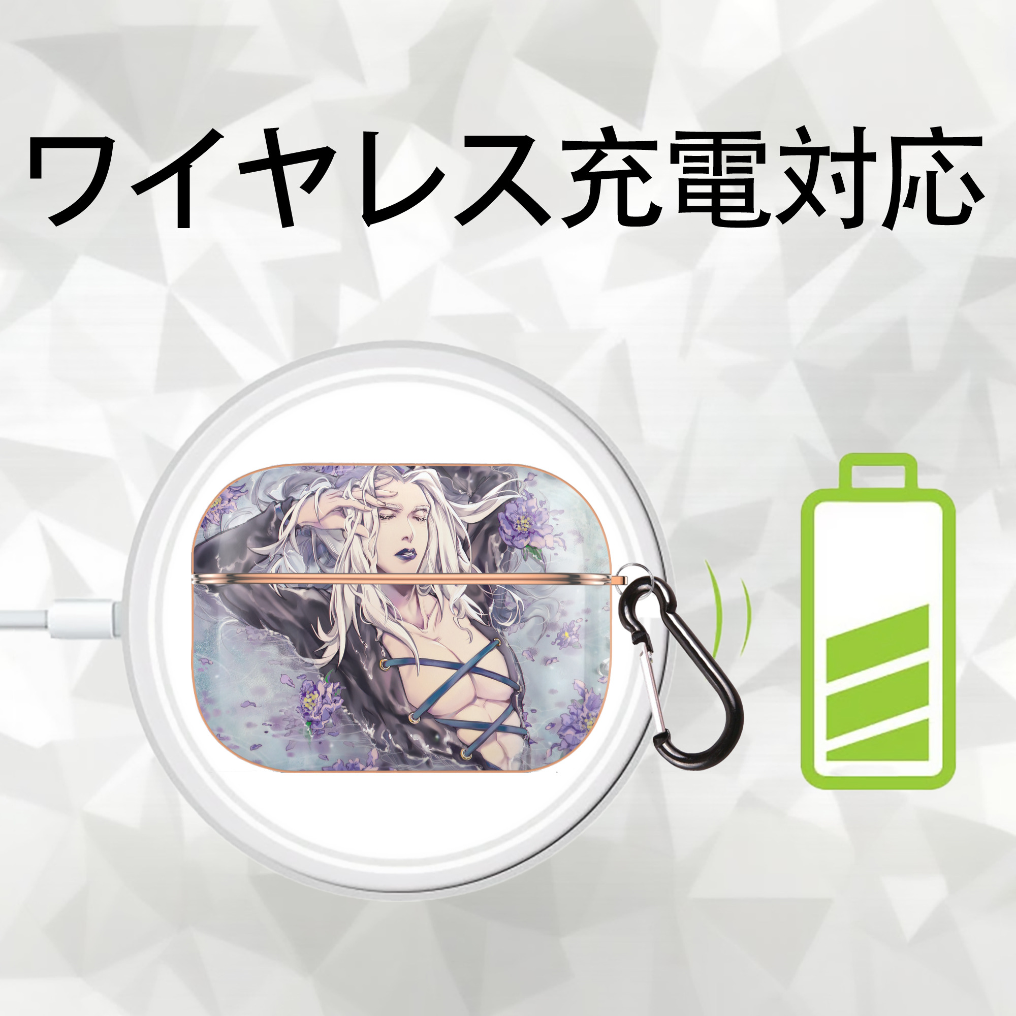 ジョジョの奇妙な冒険 JoJo's Bizarre Adventure 【AirPods Pro用】ハードシェル保護ケース｜耐衝撃・防指紋・カラビナ付き商品仕様
