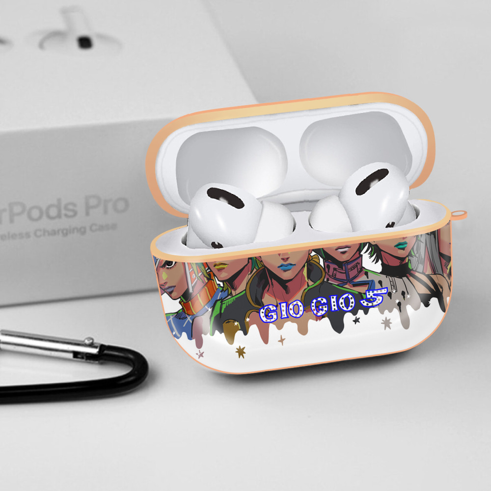 ジョジョの奇妙な冒険 JoJo's Bizarre Adventure 【AirPods Pro用】ハードシェル保護ケース｜耐衝撃・防指紋・カラビナ付き商品仕様