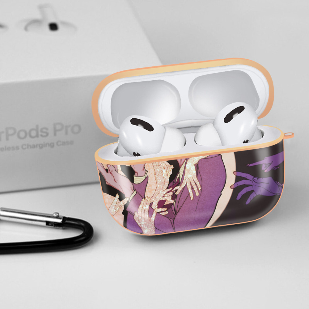 ジョジョの奇妙な冒険 JoJo's Bizarre Adventure 【AirPods Pro用】ハードシェル保護ケース｜耐衝撃・防指紋・カラビナ付き商品仕様