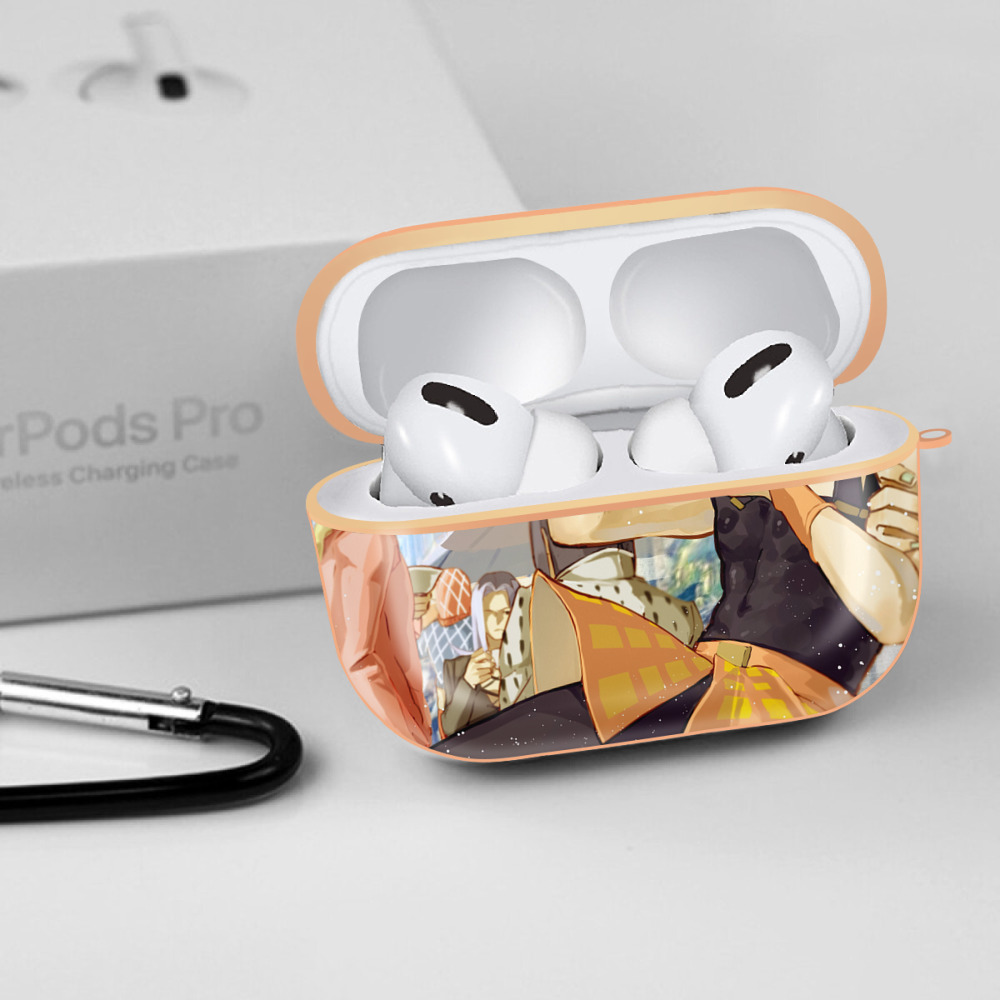 ジョジョの奇妙な冒険 JoJo's Bizarre Adventure 【AirPods Pro用】ハードシェル保護ケース｜耐衝撃・防指紋・カラビナ付き商品仕様