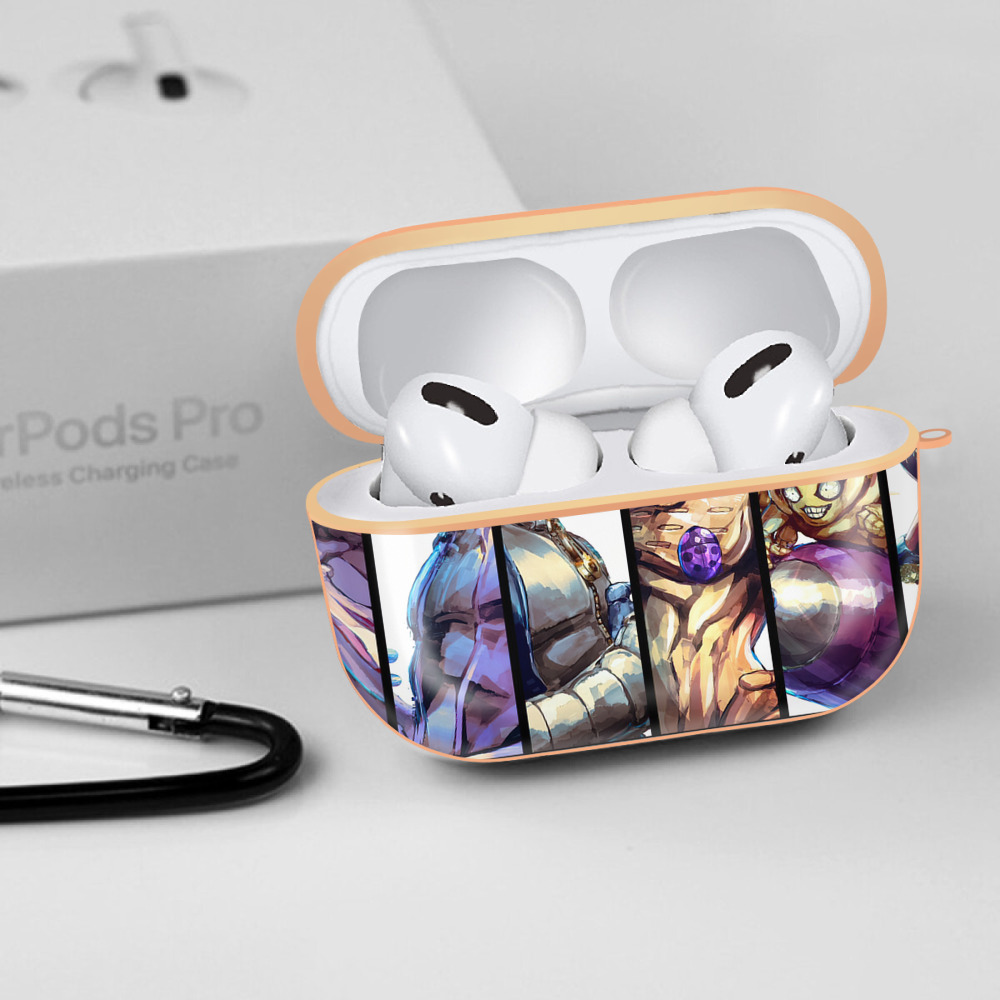 ジョジョの奇妙な冒険 JoJo's Bizarre Adventure 【AirPods Pro用】ハードシェル保護ケース｜耐衝撃・防指紋・カラビナ付き商品仕様