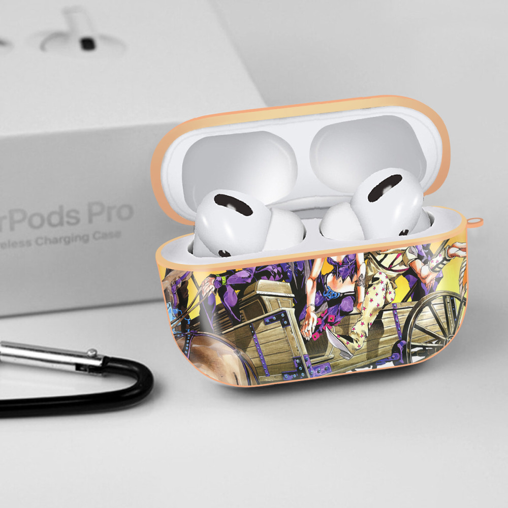 ジョジョの奇妙な冒険 JoJo's Bizarre Adventure 【AirPods Pro用】ハードシェル保護ケース｜耐衝撃・防指紋・カラビナ付き商品仕様