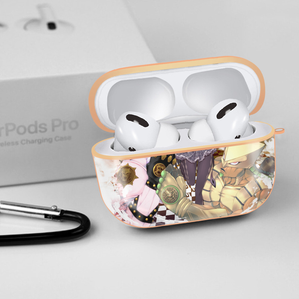 ジョジョの奇妙な冒険 JoJo's Bizarre Adventure 【AirPods Pro用】ハードシェル保護ケース｜耐衝撃・防指紋・カラビナ付き商品仕様