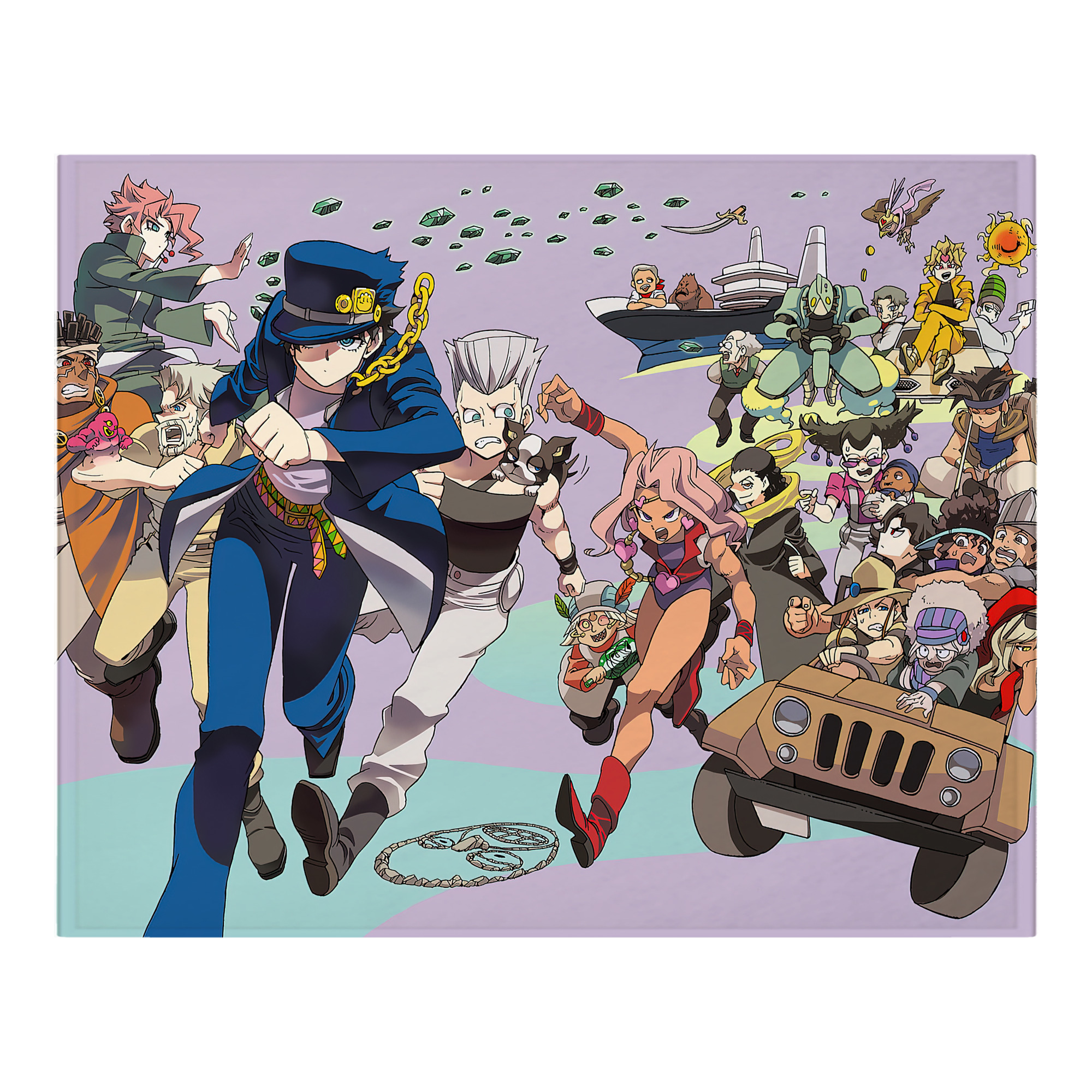 （画像用） ジョジョの奇妙な冒険 JoJo's Bizarre Adventure フランネルブランケット・多サイズ対応（横型）
