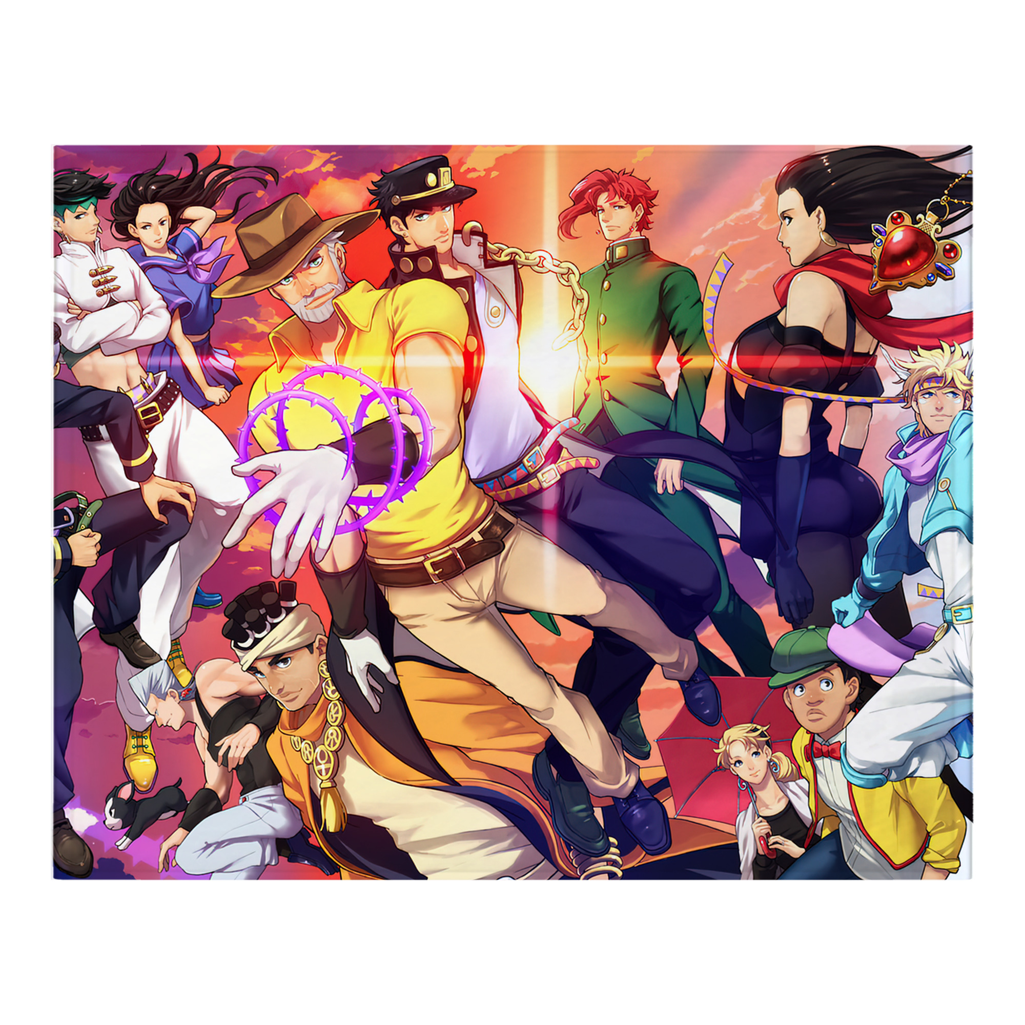 （画像用） ジョジョの奇妙な冒険 JoJo's Bizarre Adventure フランネルブランケット・多サイズ対応（横型）