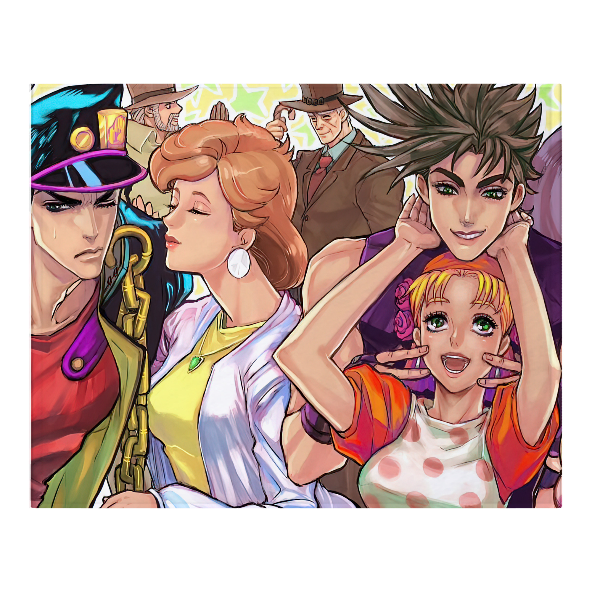 （画像用） ジョジョの奇妙な冒険 JoJo's Bizarre Adventure フランネルブランケット・多サイズ対応（横型）