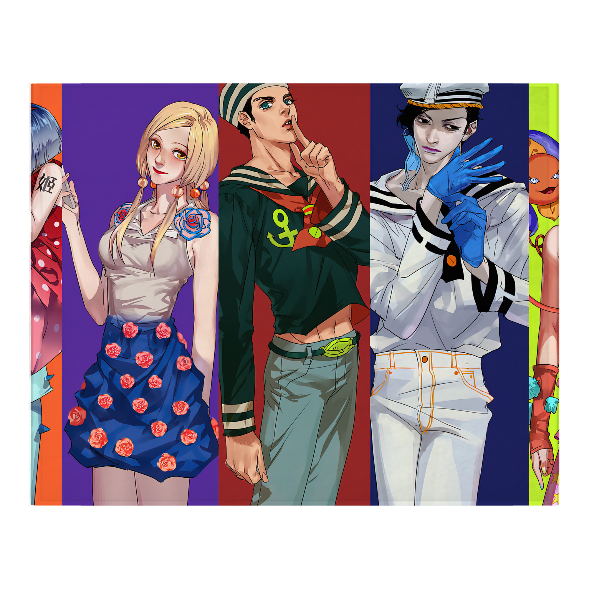 （画像用） ジョジョの奇妙な冒険 JoJo's Bizarre Adventure フランネルブランケット・多サイズ対応（横型）