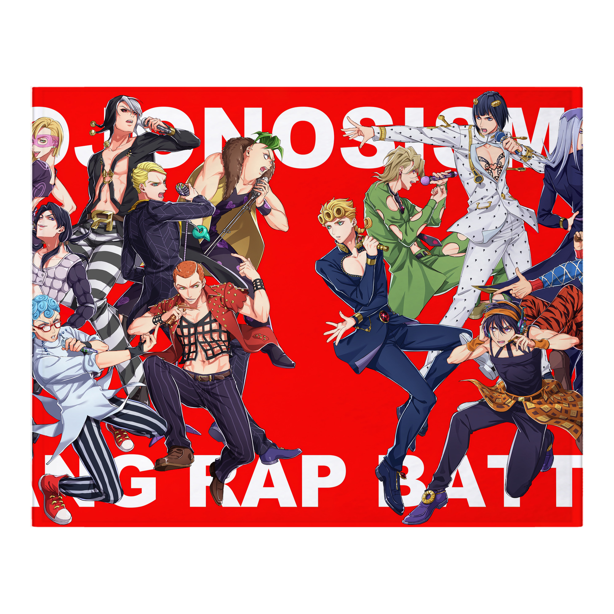 （画像用） ジョジョの奇妙な冒険 JoJo's Bizarre Adventure フランネルブランケット・多サイズ対応（横型）