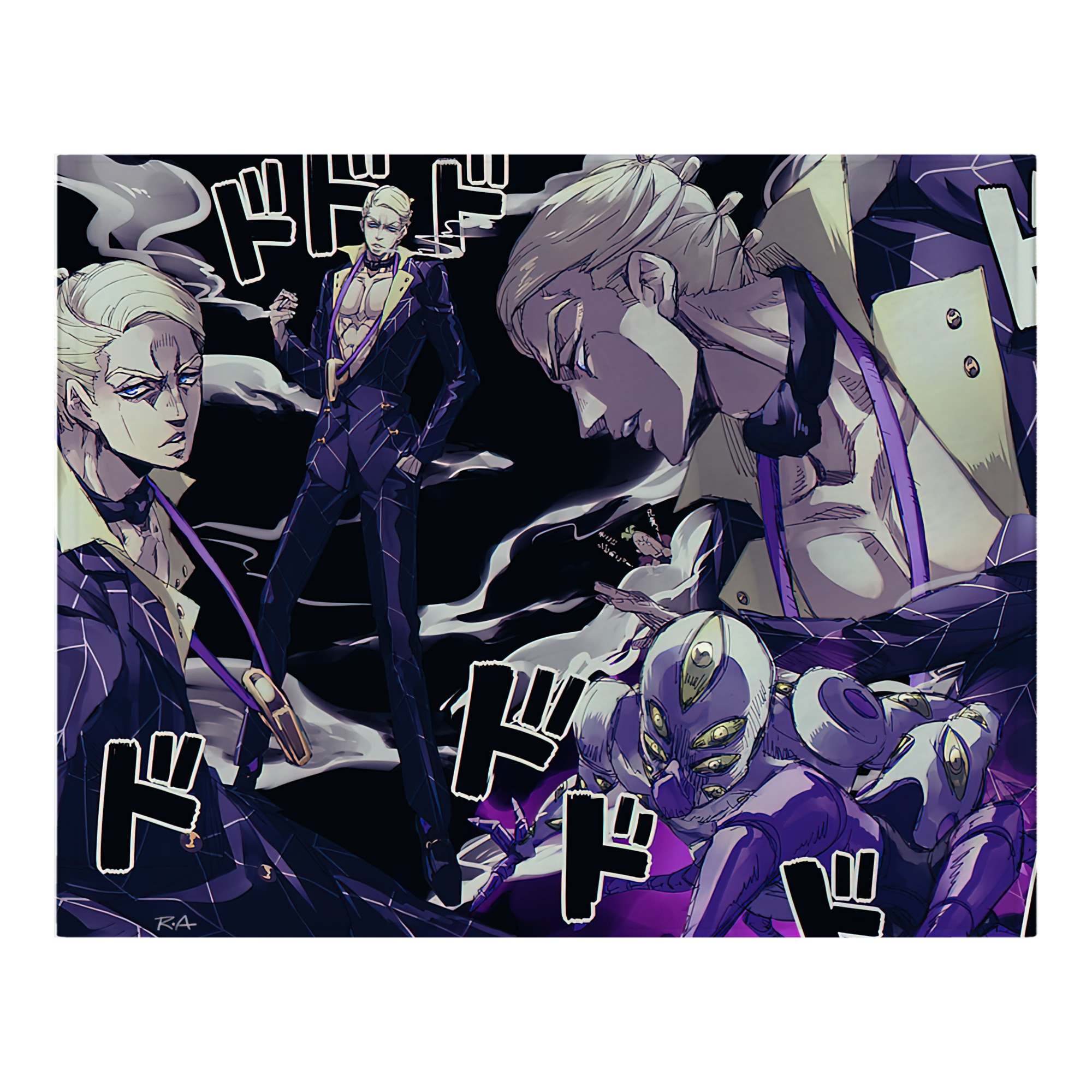 （画像用） ジョジョの奇妙な冒険 JoJo's Bizarre Adventure フランネルブランケット・多サイズ対応（横型）
