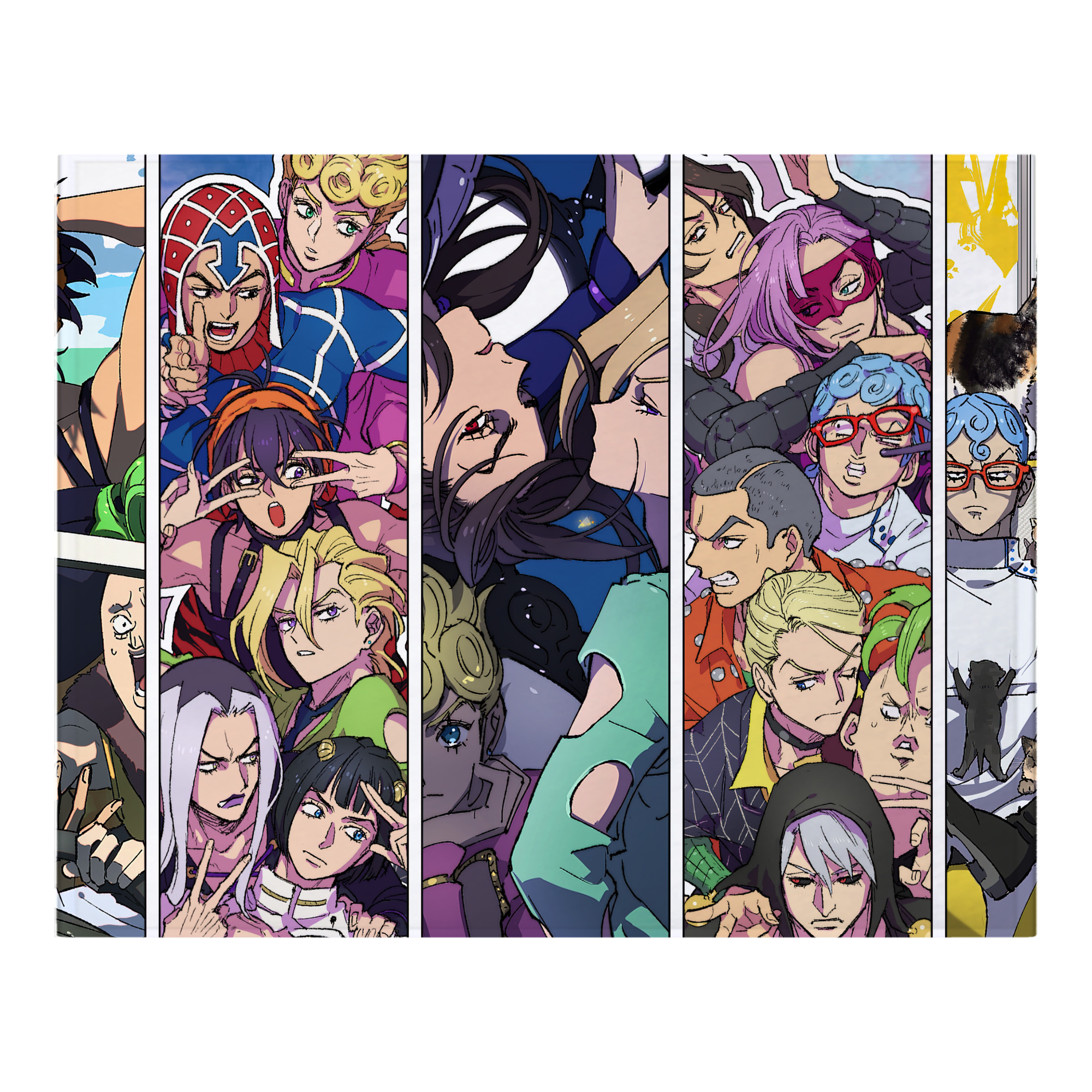 （画像用） ジョジョの奇妙な冒険 JoJo's Bizarre Adventure フランネルブランケット・多サイズ対応（横型）