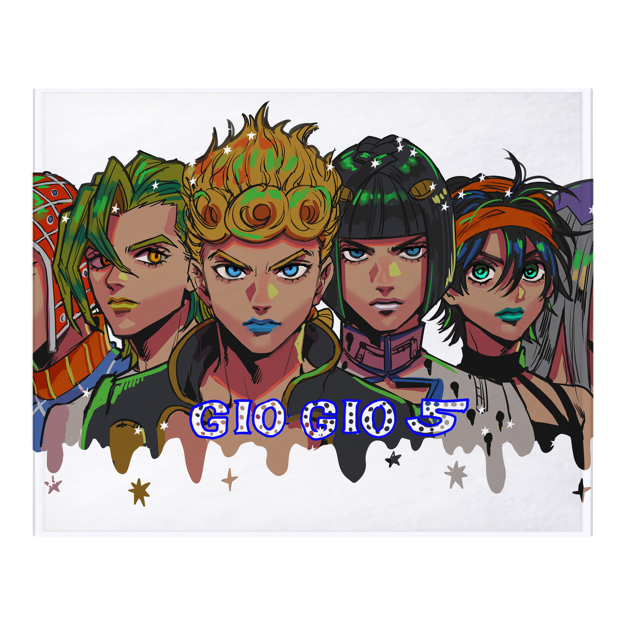 （画像用） ジョジョの奇妙な冒険 JoJo's Bizarre Adventure フランネルブランケット・多サイズ対応（横型）