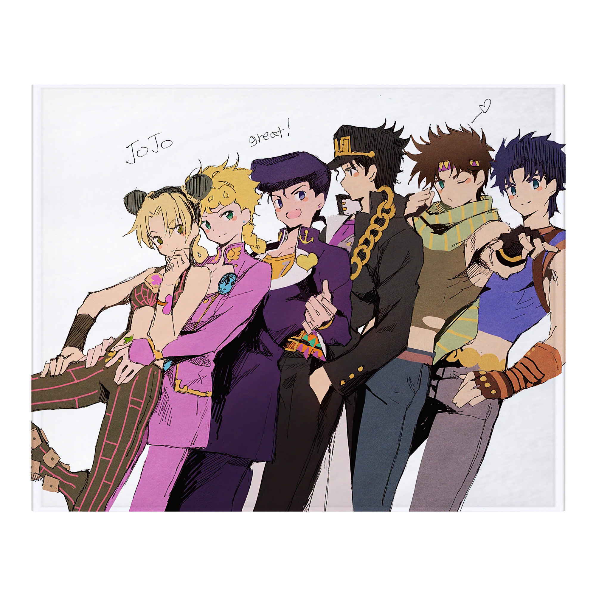（画像用） ジョジョの奇妙な冒険 JoJo's Bizarre Adventure フランネルブランケット・多サイズ対応（横型）