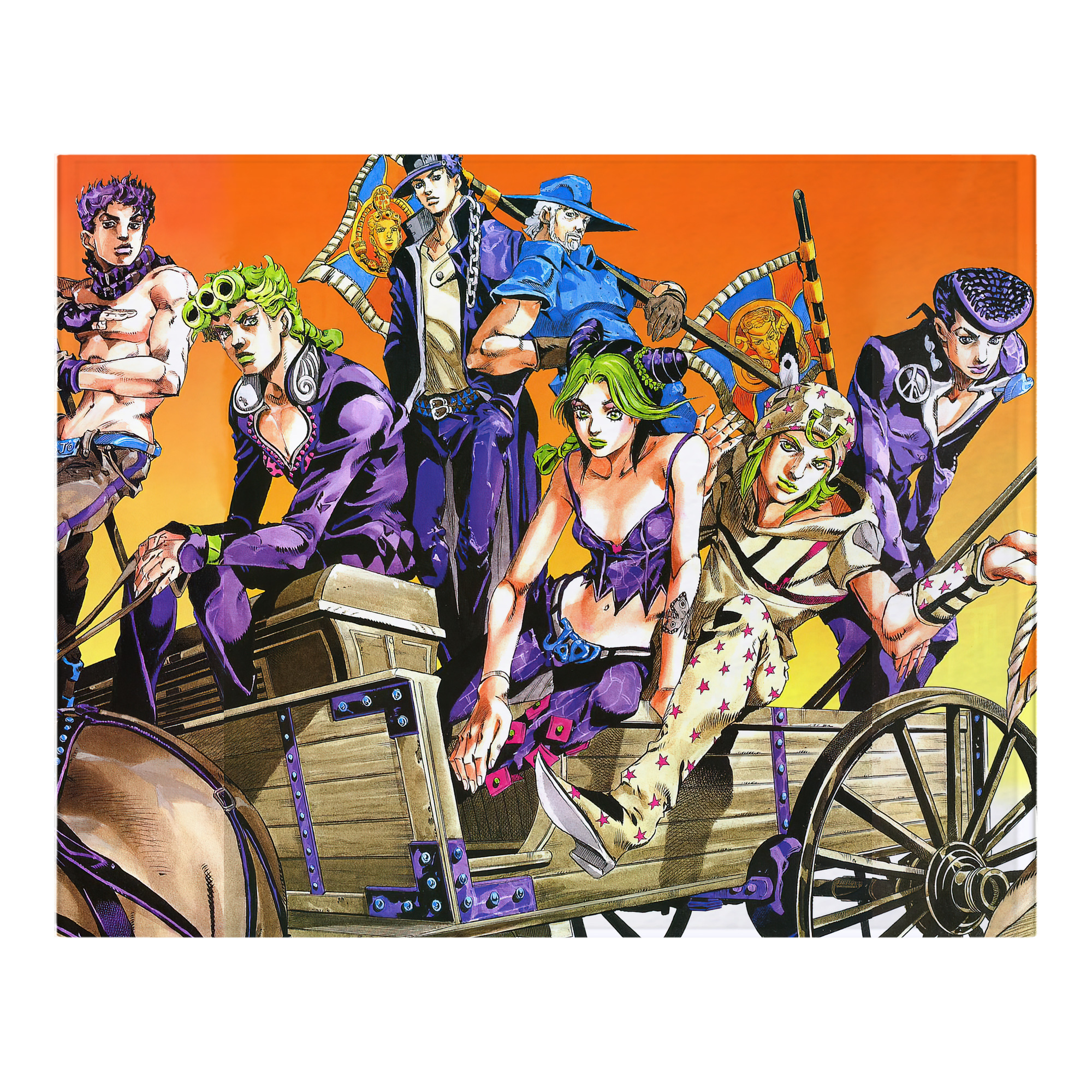 （画像用） ジョジョの奇妙な冒険 JoJo's Bizarre Adventure フランネルブランケット・多サイズ対応（横型）