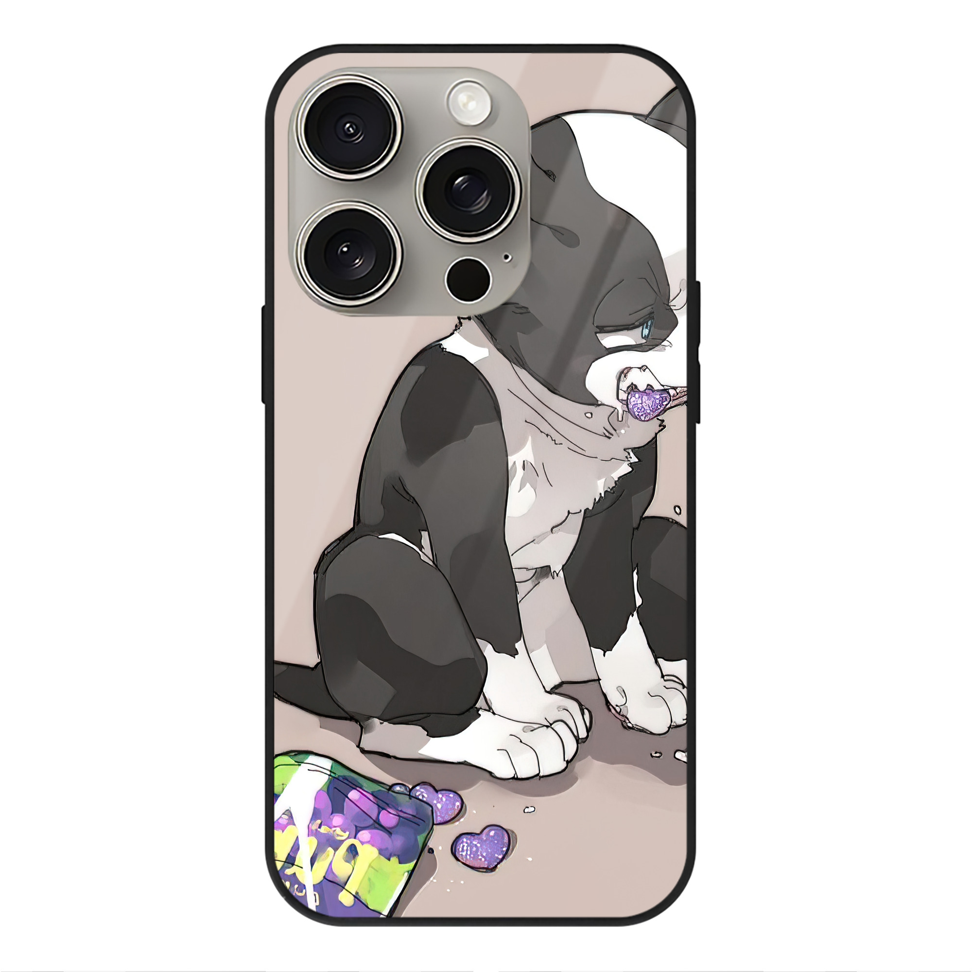 （画像用） ジョジョの奇妙な冒険 JoJo's Bizarre Adventure 【iPhone15Pro対応】スマホケース 耐衝撃＆黄変防止 背面ガラス