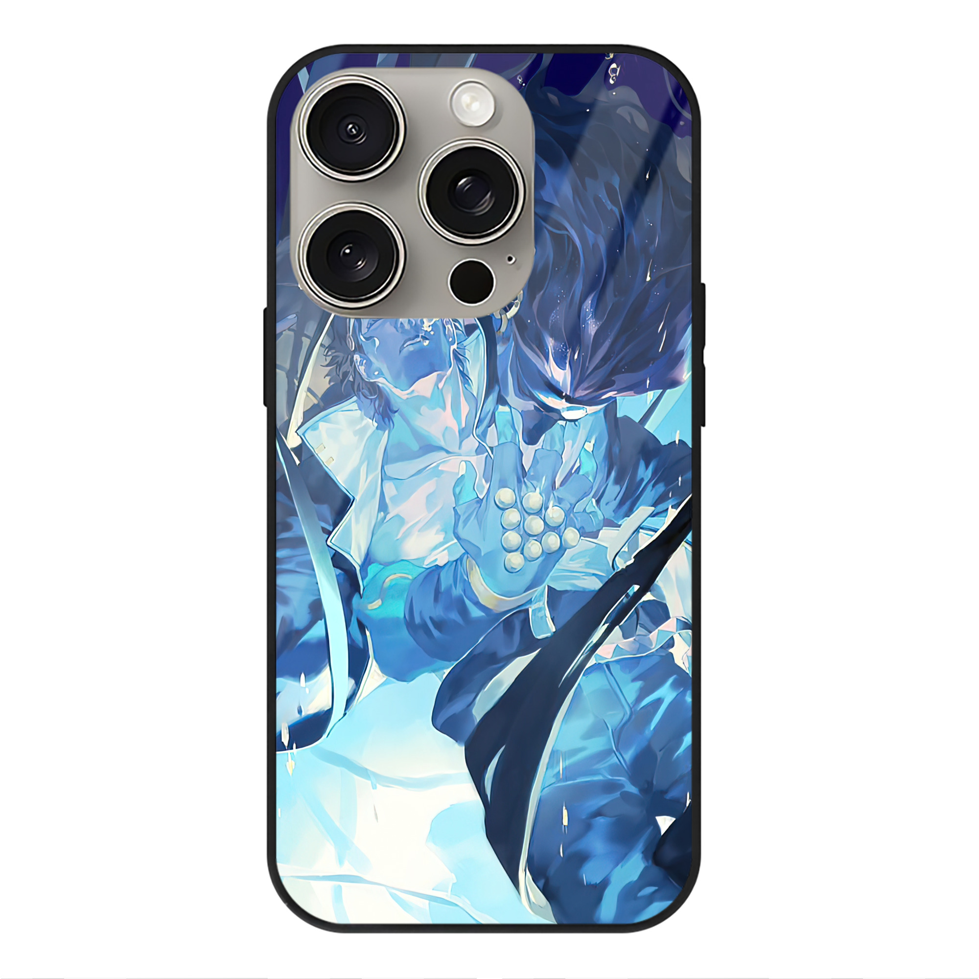 （画像用） ジョジョの奇妙な冒険 JoJo's Bizarre Adventure 【iPhone15Pro対応】スマホケース 耐衝撃＆黄変防止 背面ガラス