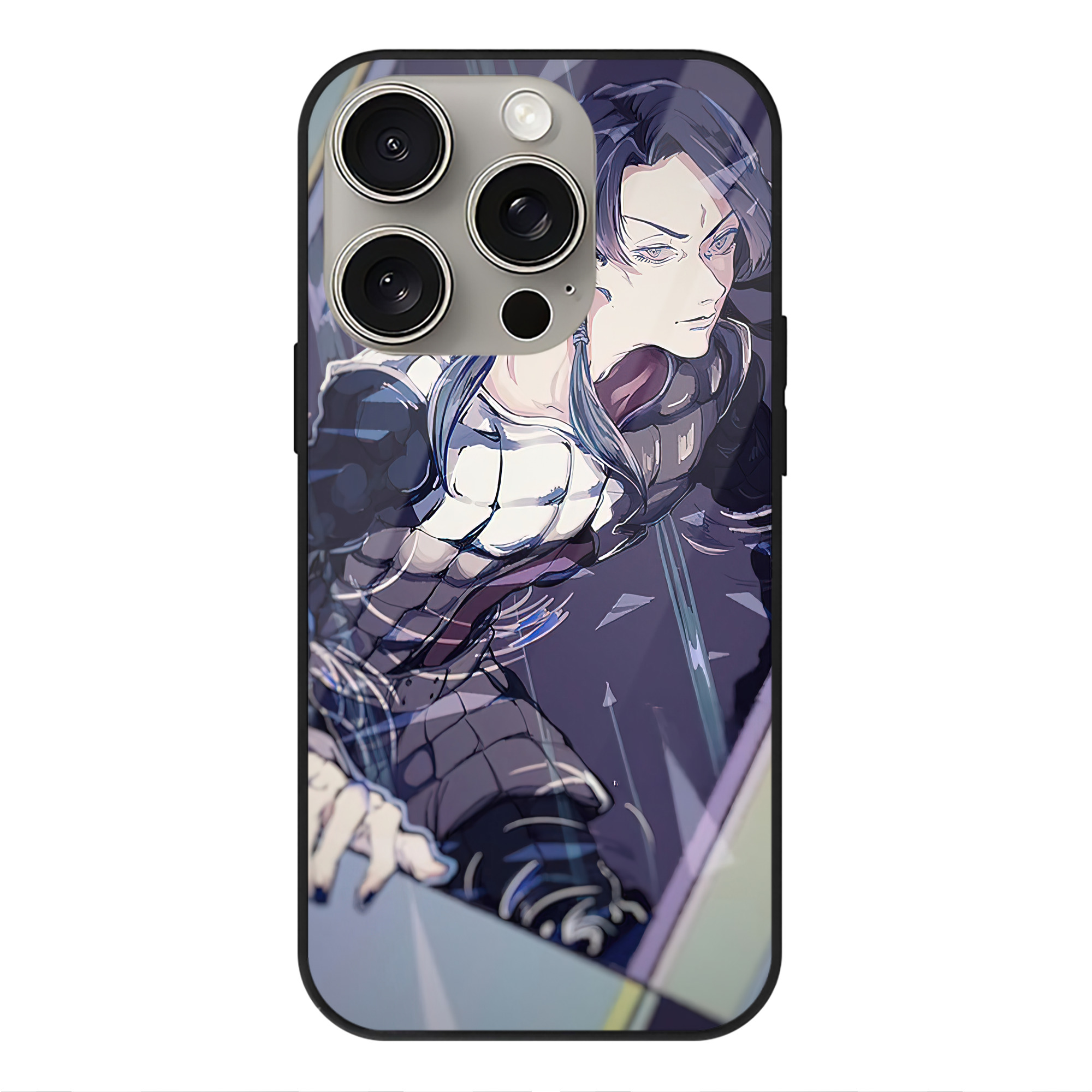 （画像用） ジョジョの奇妙な冒険 JoJo's Bizarre Adventure 【iPhone15Pro対応】スマホケース 耐衝撃＆黄変防止 背面ガラス