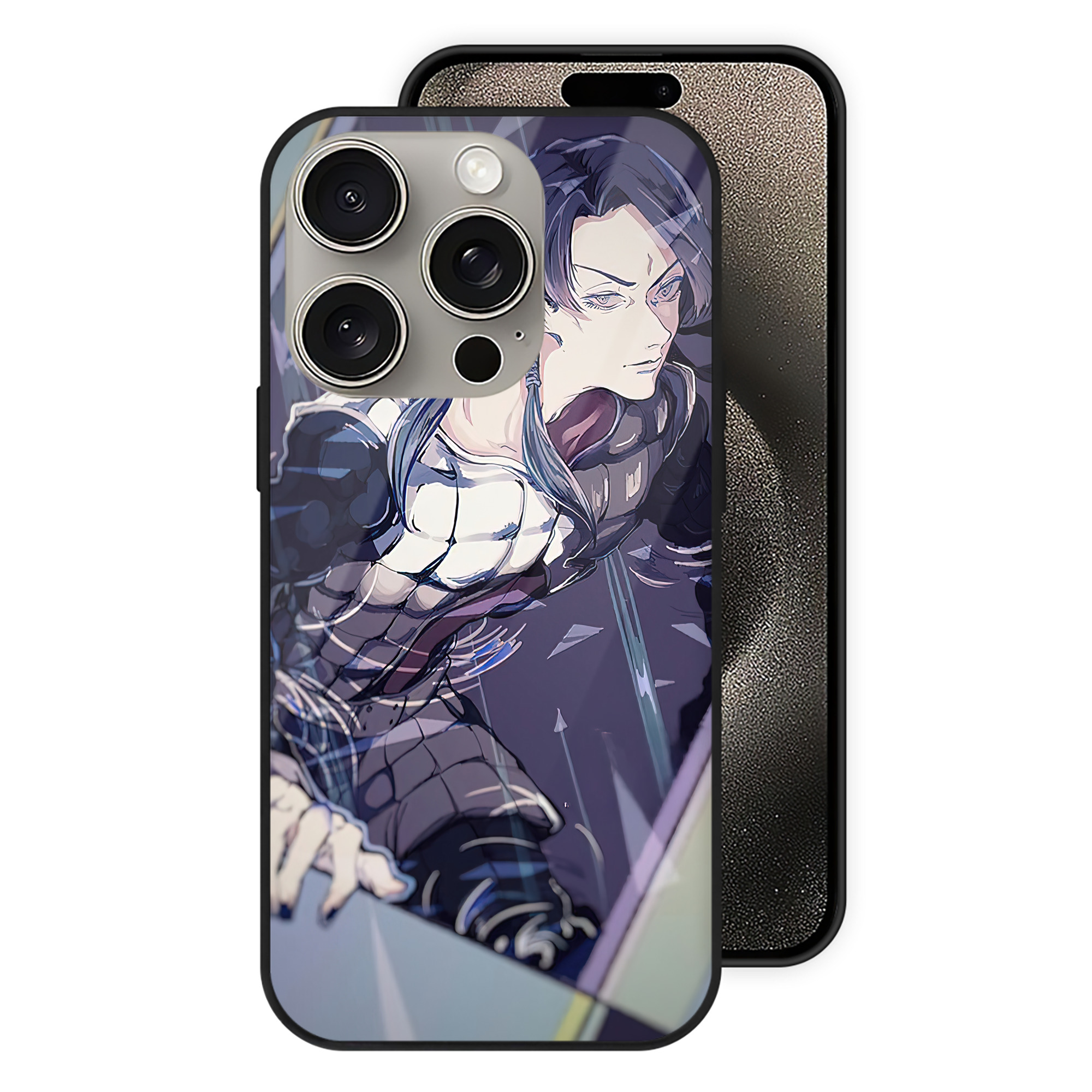 （画像用） ジョジョの奇妙な冒険 JoJo's Bizarre Adventure 【iPhone15Pro対応】スマホケース 耐衝撃＆黄変防止 背面ガラス