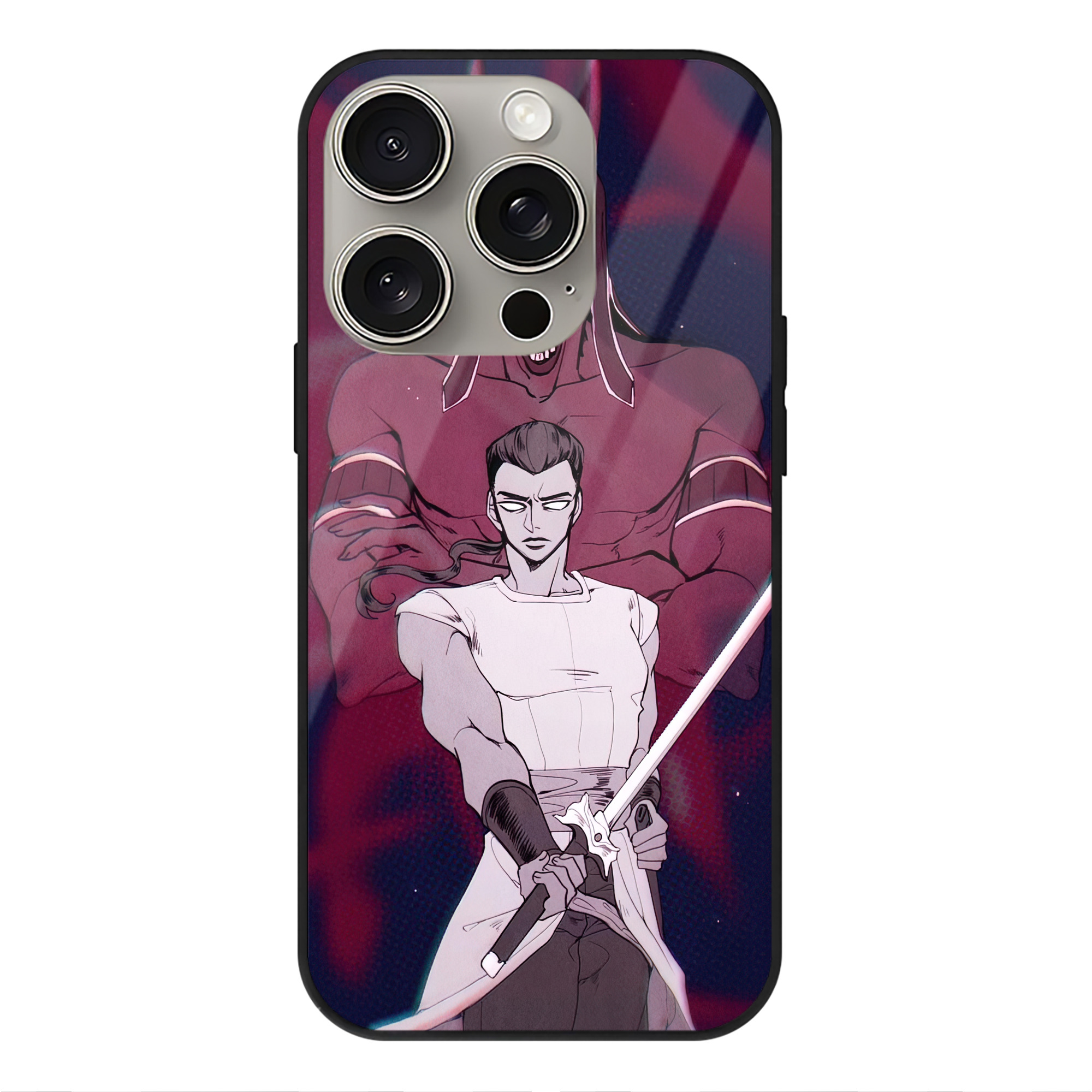 （画像用） ジョジョの奇妙な冒険 JoJo's Bizarre Adventure 【iPhone15Pro対応】スマホケース 耐衝撃＆黄変防止 背面ガラス