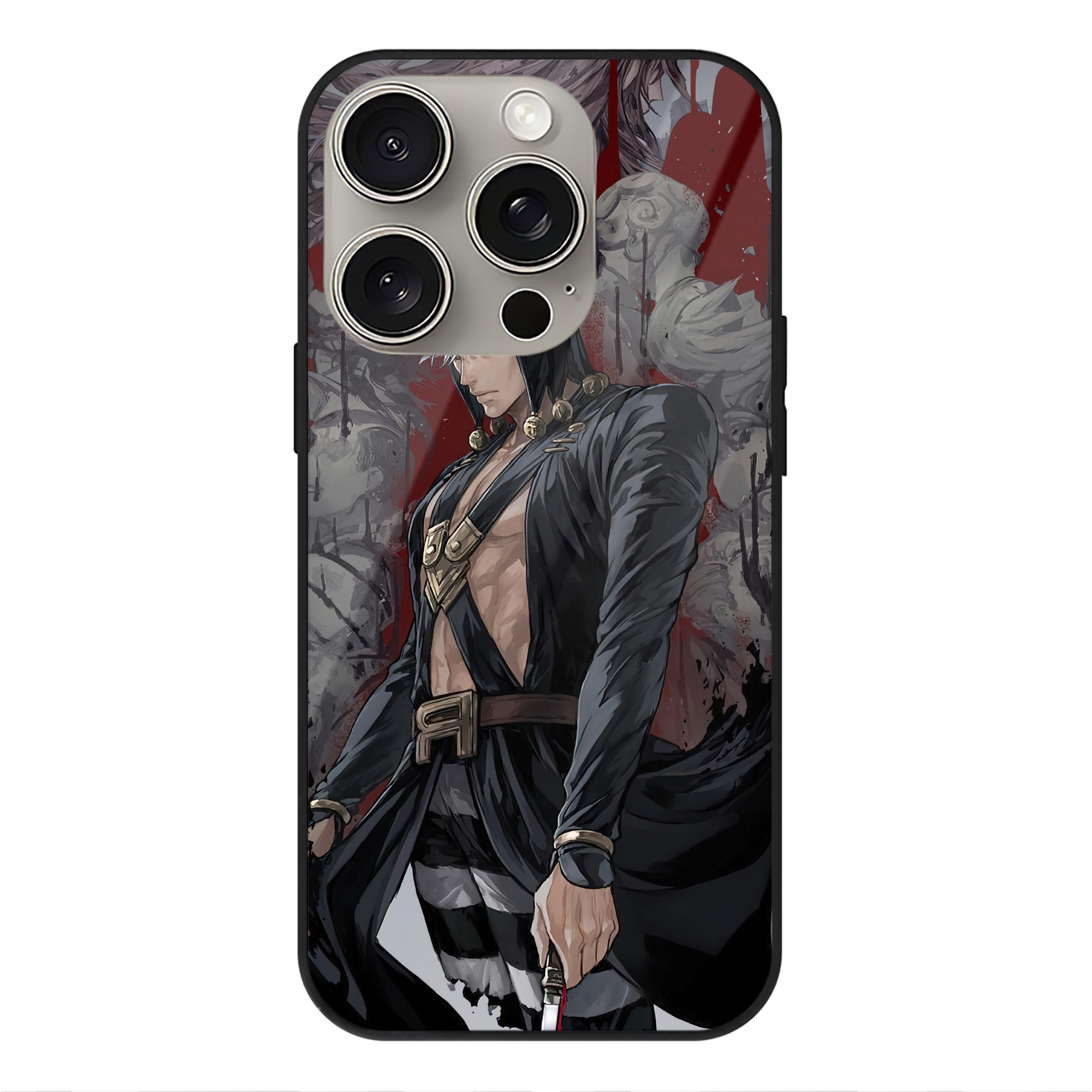 （画像用） ジョジョの奇妙な冒険 JoJo's Bizarre Adventure 【iPhone15Pro対応】スマホケース 耐衝撃＆黄変防止 背面ガラス
