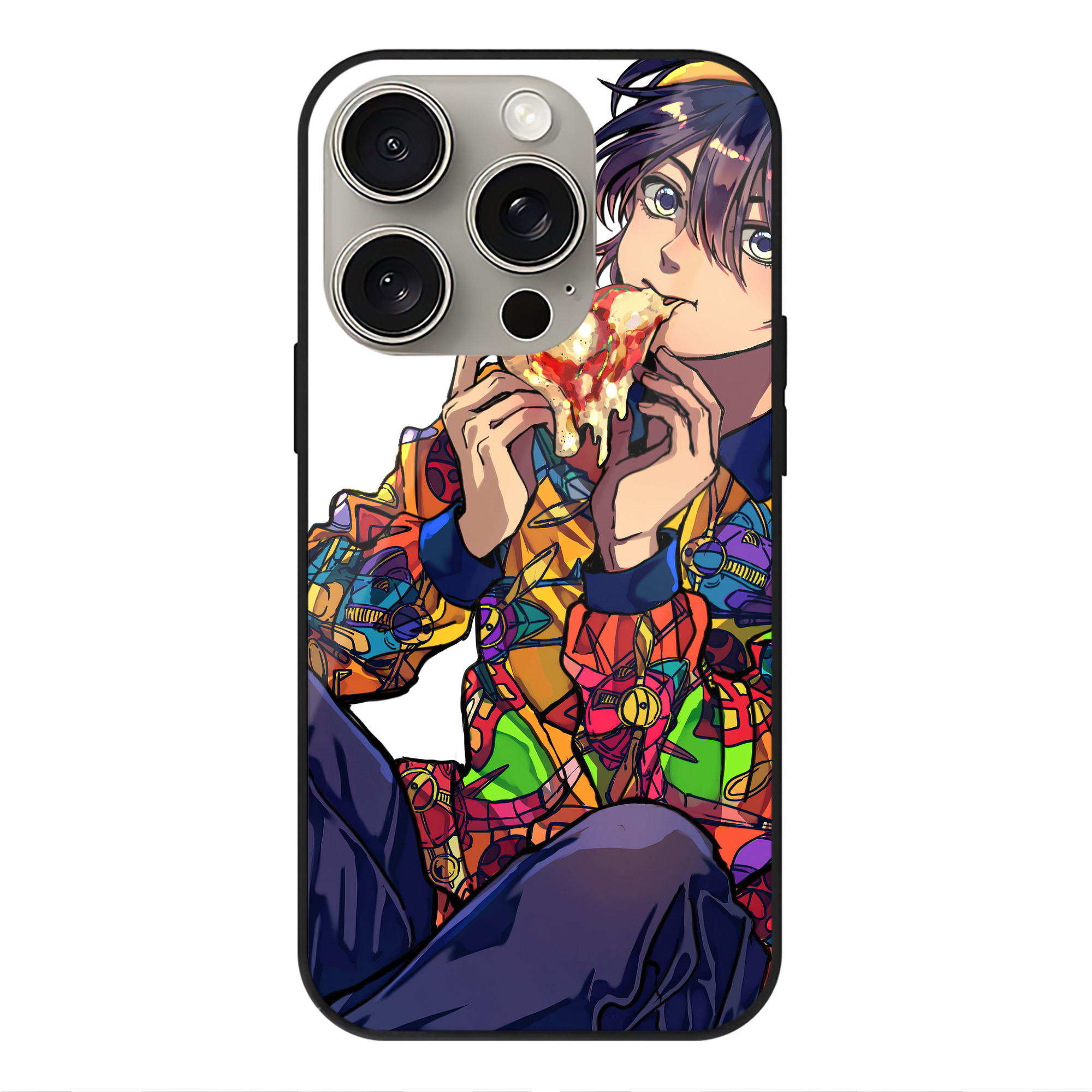（画像用） ジョジョの奇妙な冒険 JoJo's Bizarre Adventure 【iPhone15Pro対応】スマホケース 耐衝撃＆黄変防止 背面ガラス