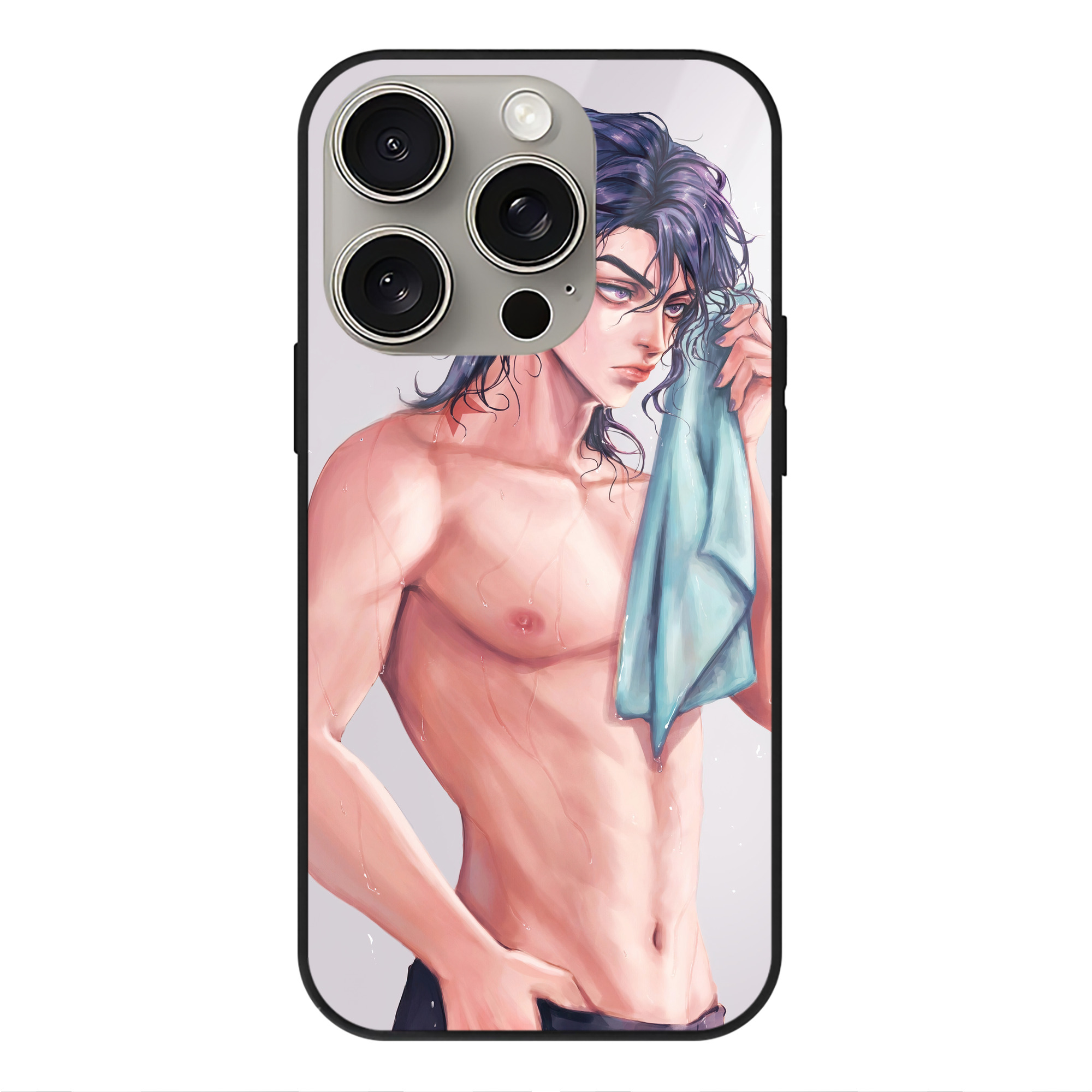 （画像用） ジョジョの奇妙な冒険 JoJo's Bizarre Adventure 【iPhone15Pro対応】スマホケース 耐衝撃＆黄変防止 背面ガラス