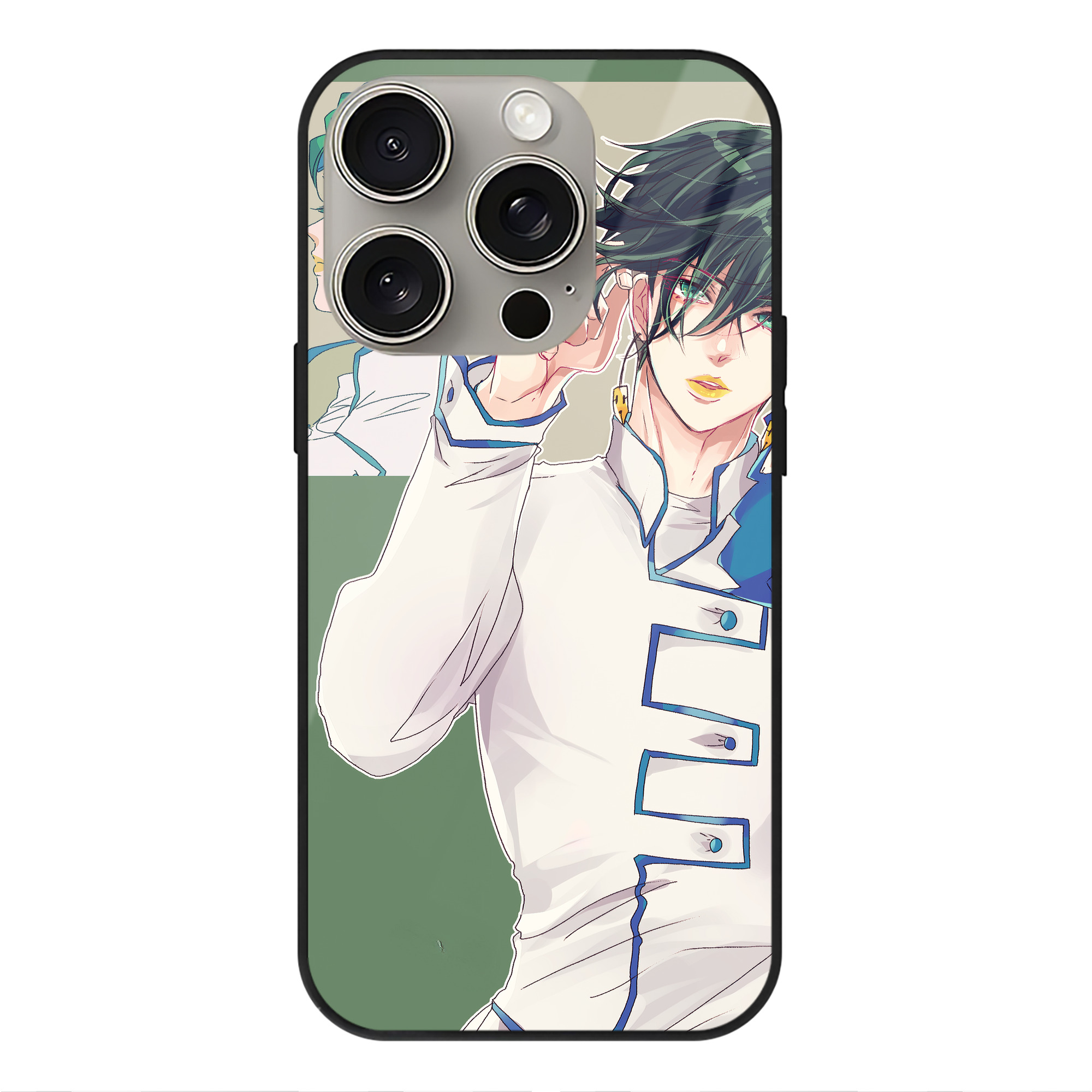 （画像用） ジョジョの奇妙な冒険 JoJo's Bizarre Adventure 【iPhone15Pro対応】スマホケース 耐衝撃＆黄変防止 背面ガラス