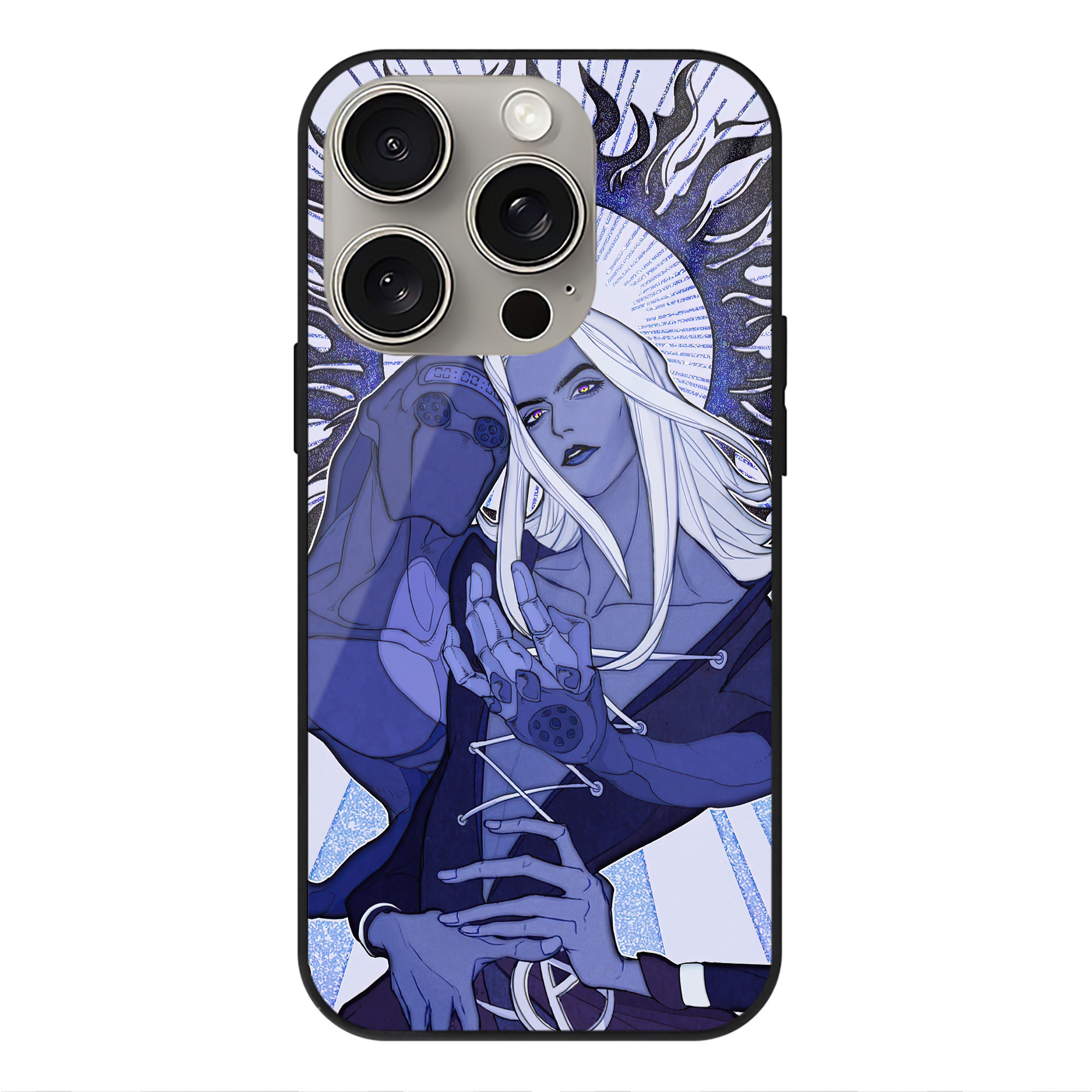 （画像用） ジョジョの奇妙な冒険 JoJo's Bizarre Adventure 【iPhone15Pro対応】スマホケース 耐衝撃＆黄変防止 背面ガラス