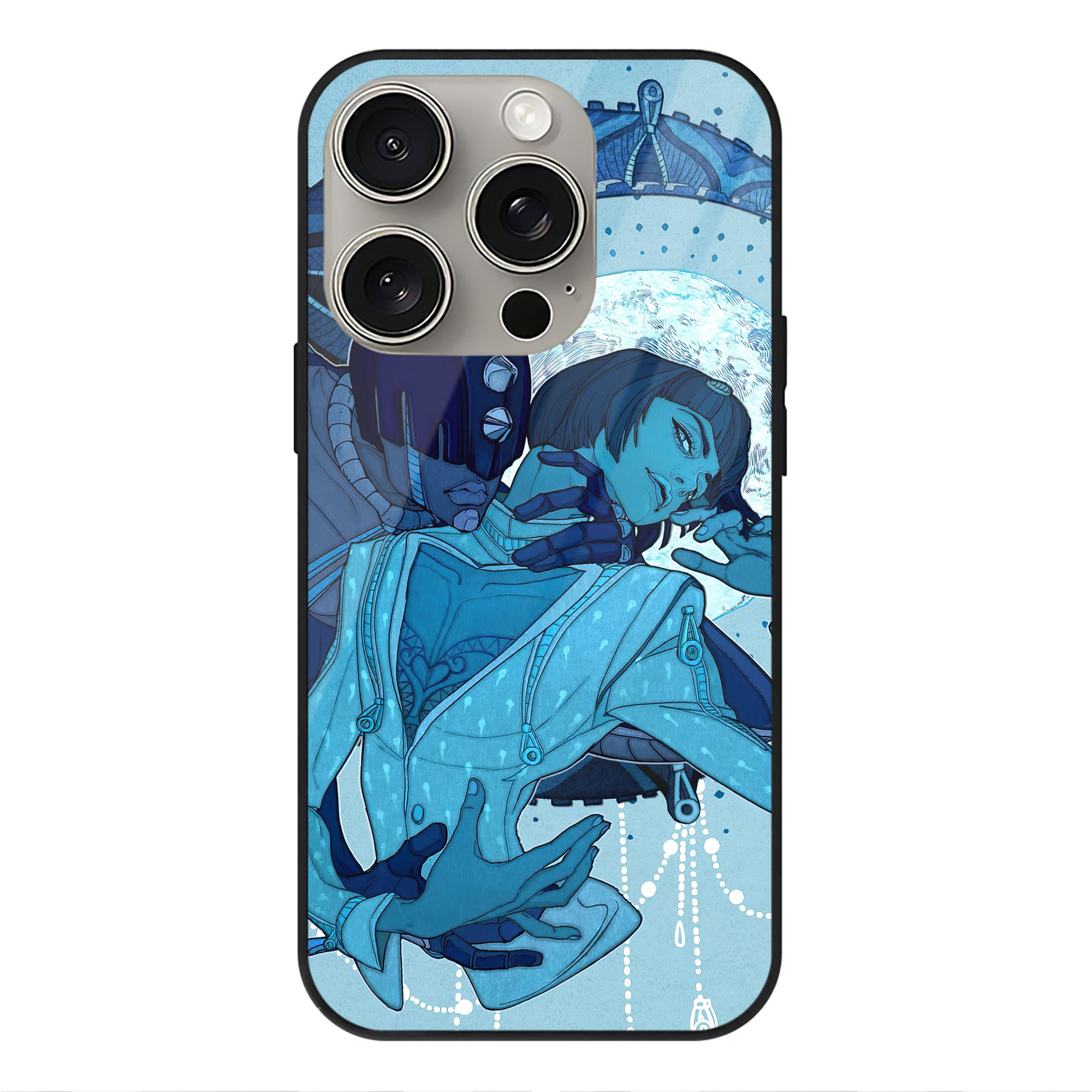 （画像用） ジョジョの奇妙な冒険 JoJo's Bizarre Adventure 【iPhone15Pro対応】スマホケース 耐衝撃＆黄変防止 背面ガラス