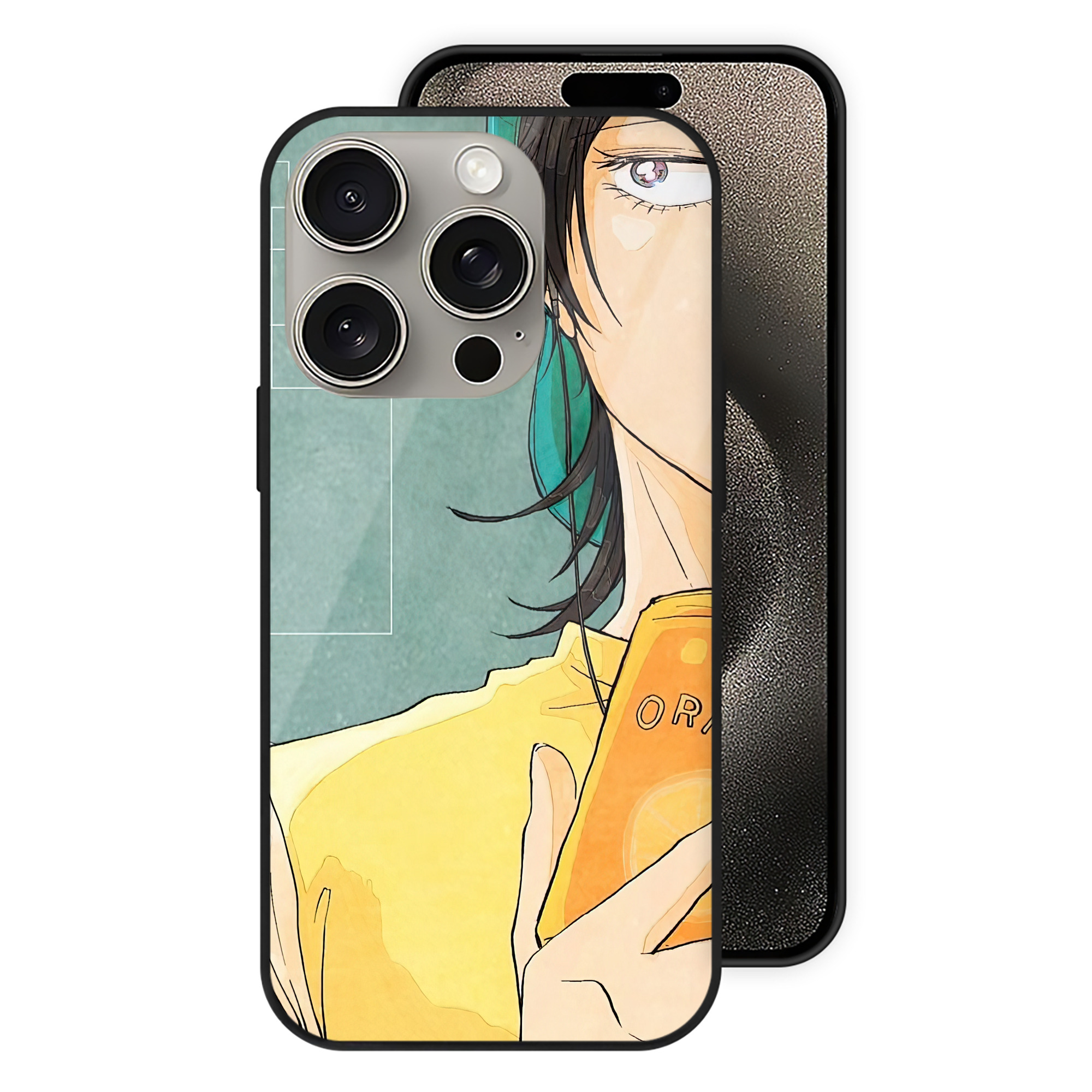 （画像用） ジョジョの奇妙な冒険 JoJo's Bizarre Adventure 【iPhone15Pro対応】スマホケース 耐衝撃＆黄変防止 背面ガラス