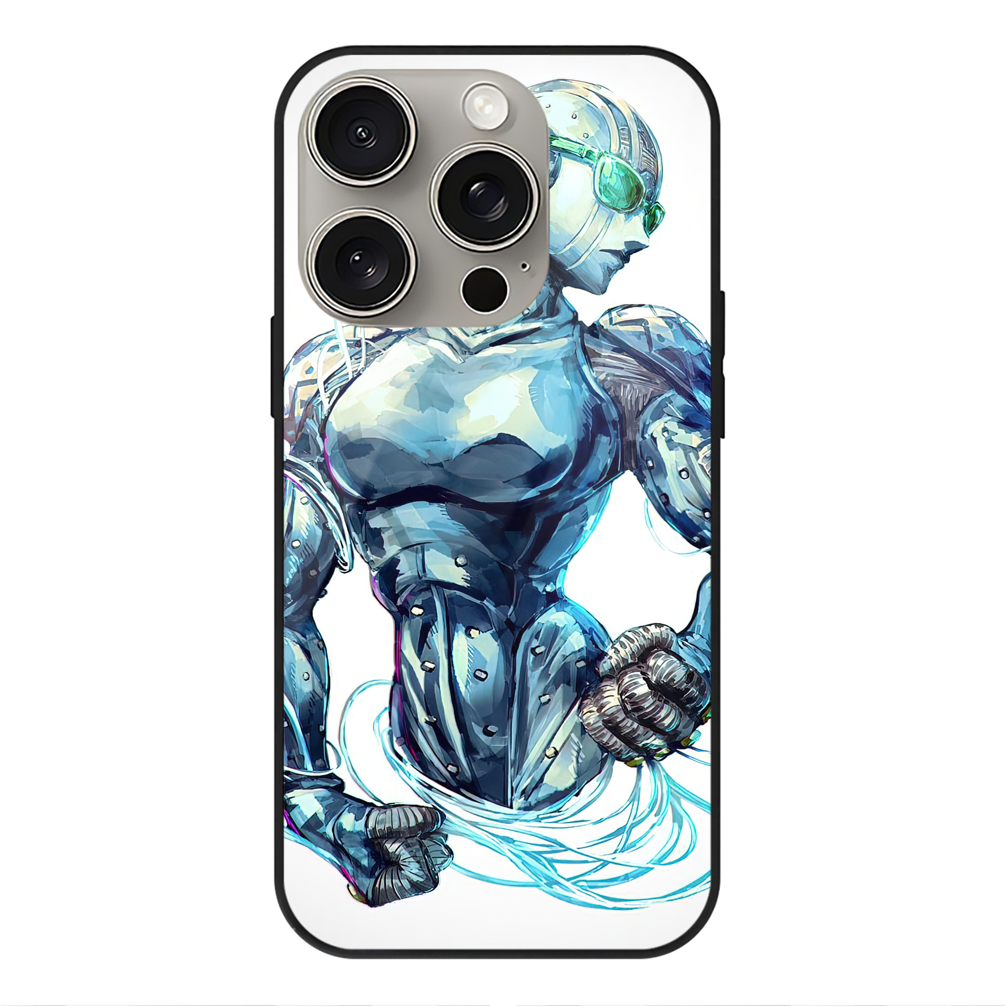 （画像用） ジョジョの奇妙な冒険 JoJo's Bizarre Adventure 【iPhone15Pro対応】スマホケース 耐衝撃＆黄変防止 背面ガラス