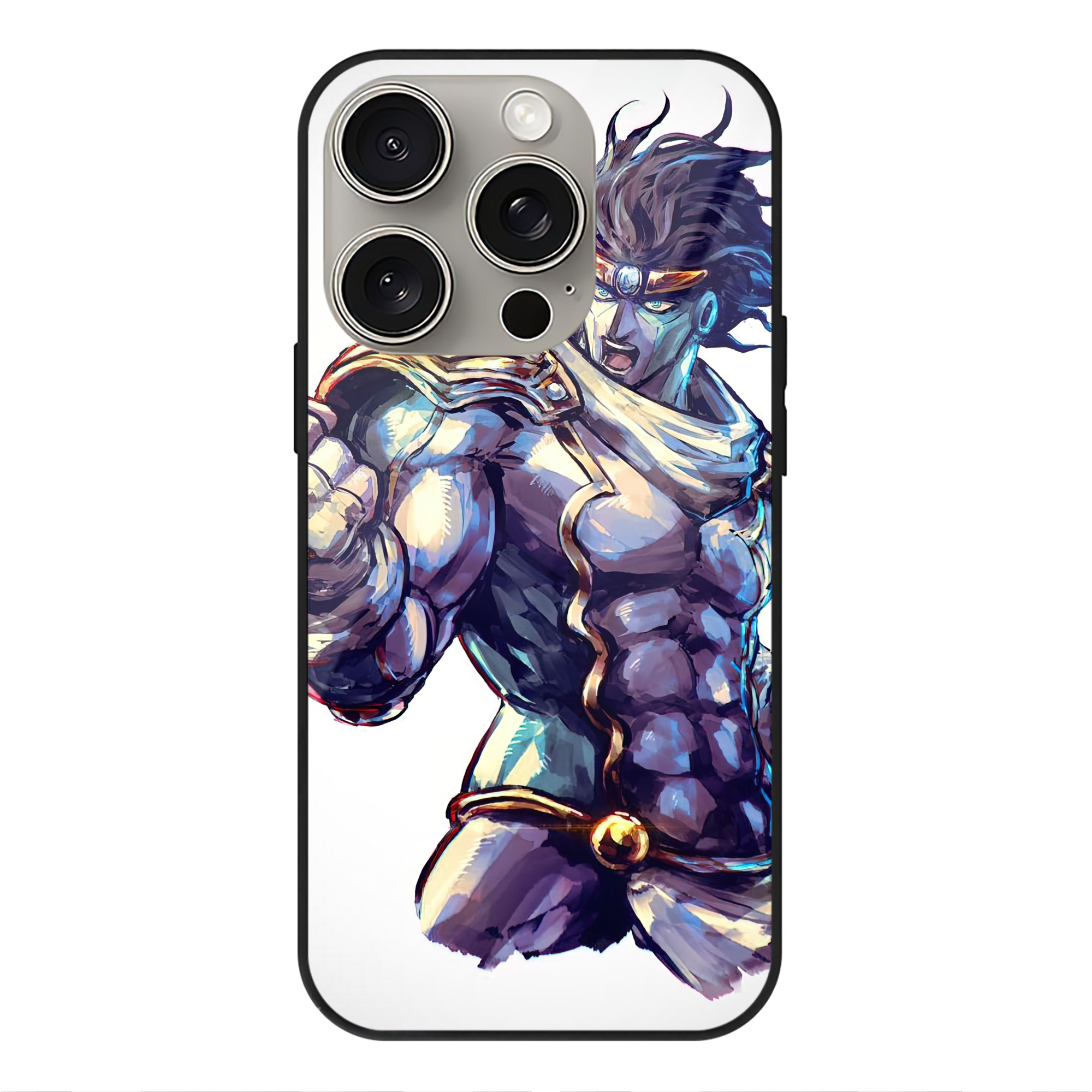 （画像用） ジョジョの奇妙な冒険 JoJo's Bizarre Adventure 【iPhone15Pro対応】スマホケース 耐衝撃＆黄変防止 背面ガラス