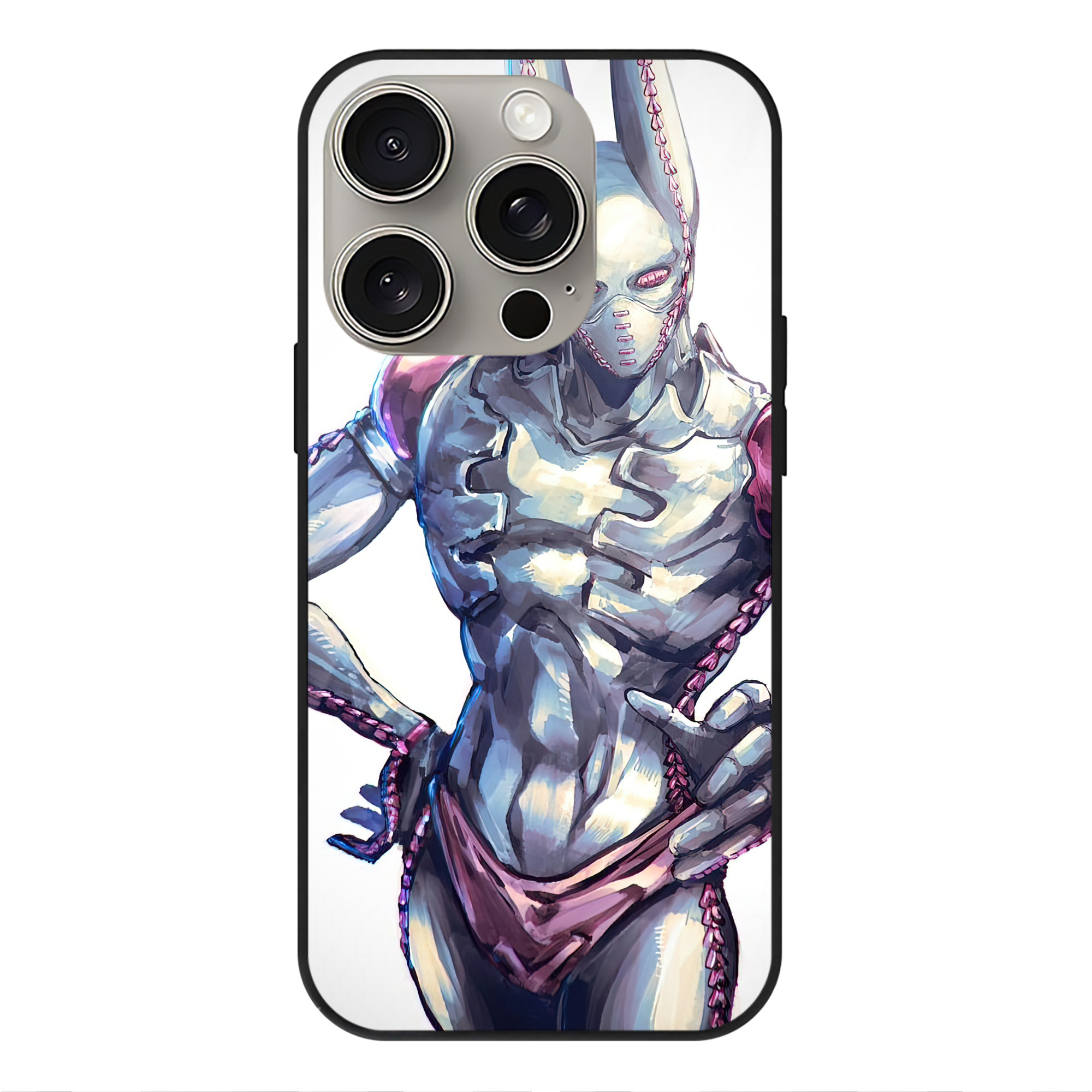 （画像用） ジョジョの奇妙な冒険 JoJo's Bizarre Adventure 【iPhone15Pro対応】スマホケース 耐衝撃＆黄変防止 背面ガラス