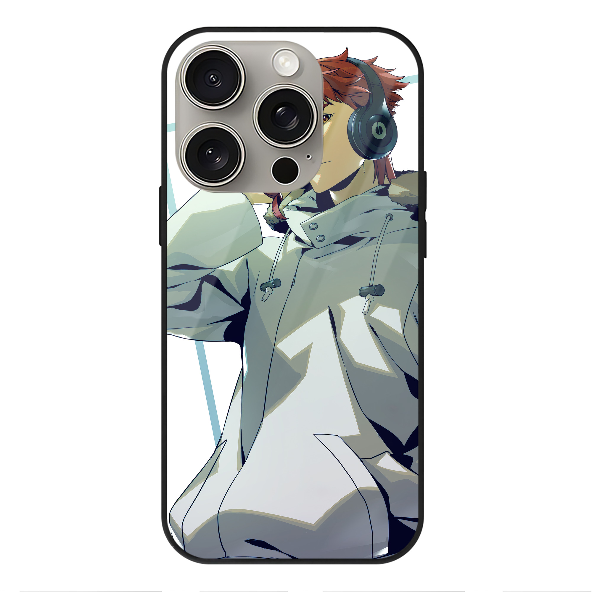 （画像用） ジョジョの奇妙な冒険 JoJo's Bizarre Adventure 【iPhone15Pro対応】スマホケース 耐衝撃＆黄変防止 背面ガラス