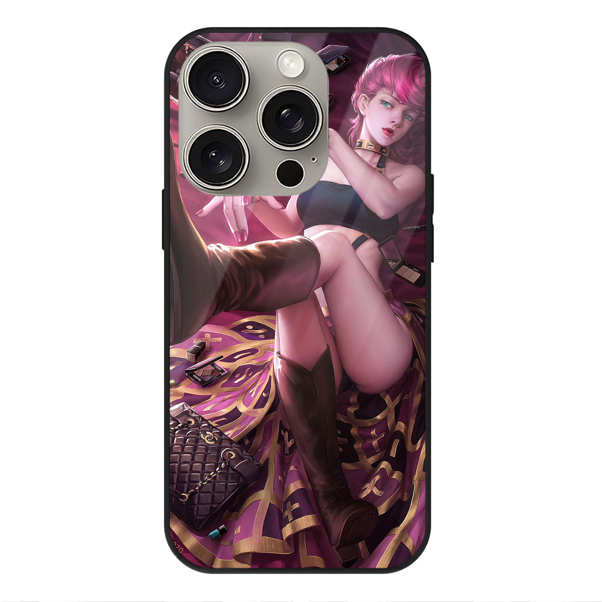 （画像用） ジョジョの奇妙な冒険 JoJo's Bizarre Adventure 【iPhone15Pro対応】スマホケース 耐衝撃＆黄変防止 背面ガラス