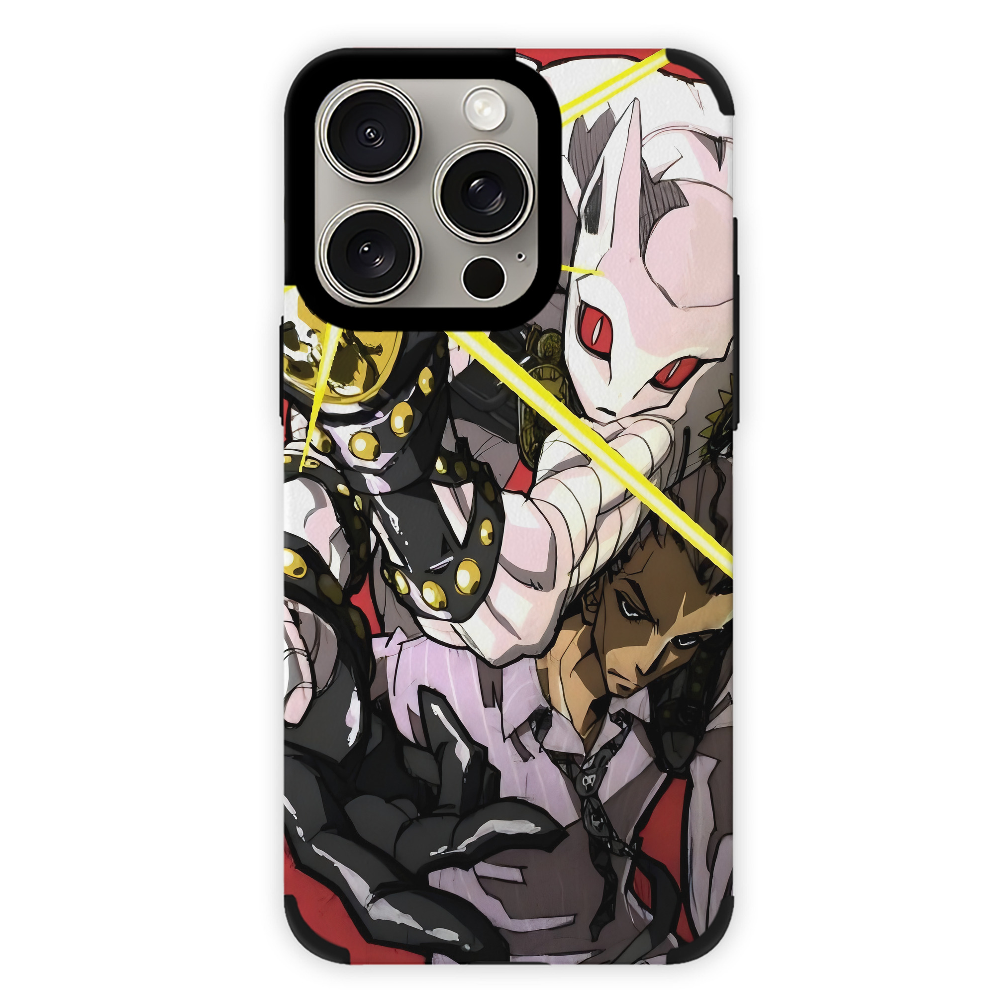 （画像用） ジョジョの奇妙な冒険 JoJo's Bizarre Adventure 【iPhone15ProMax対応】 PUレザー スマホケース 耐衝撃＆黄変防止