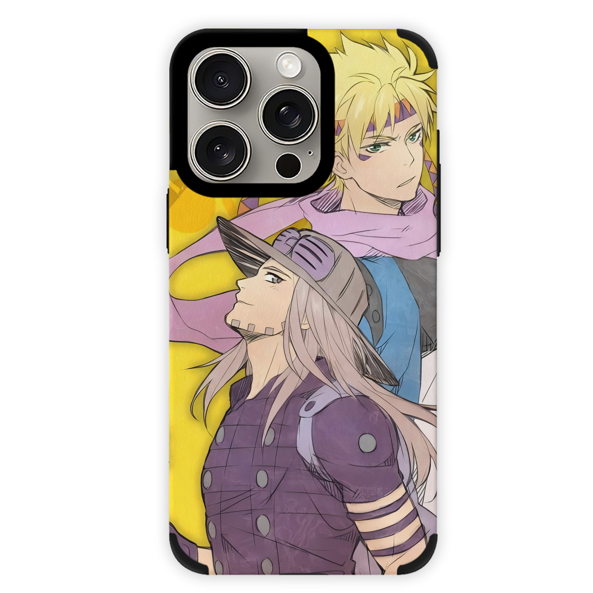 （画像用） ジョジョの奇妙な冒険 JoJo's Bizarre Adventure 【iPhone15ProMax対応】 PUレザー スマホケース 耐衝撃＆黄変防止