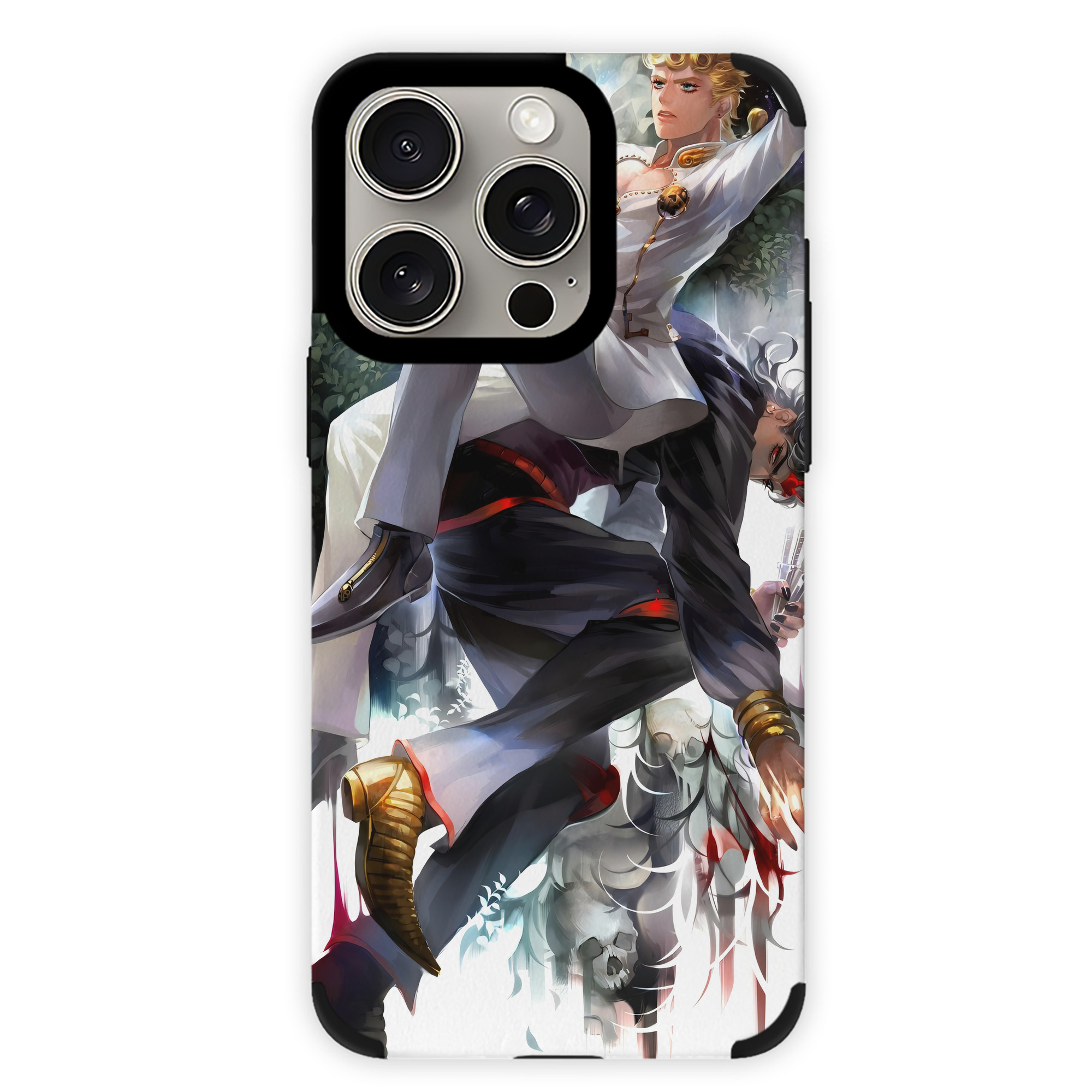 （画像用） ジョジョの奇妙な冒険 JoJo's Bizarre Adventure 【iPhone15ProMax対応】 PUレザー スマホケース 耐衝撃＆黄変防止