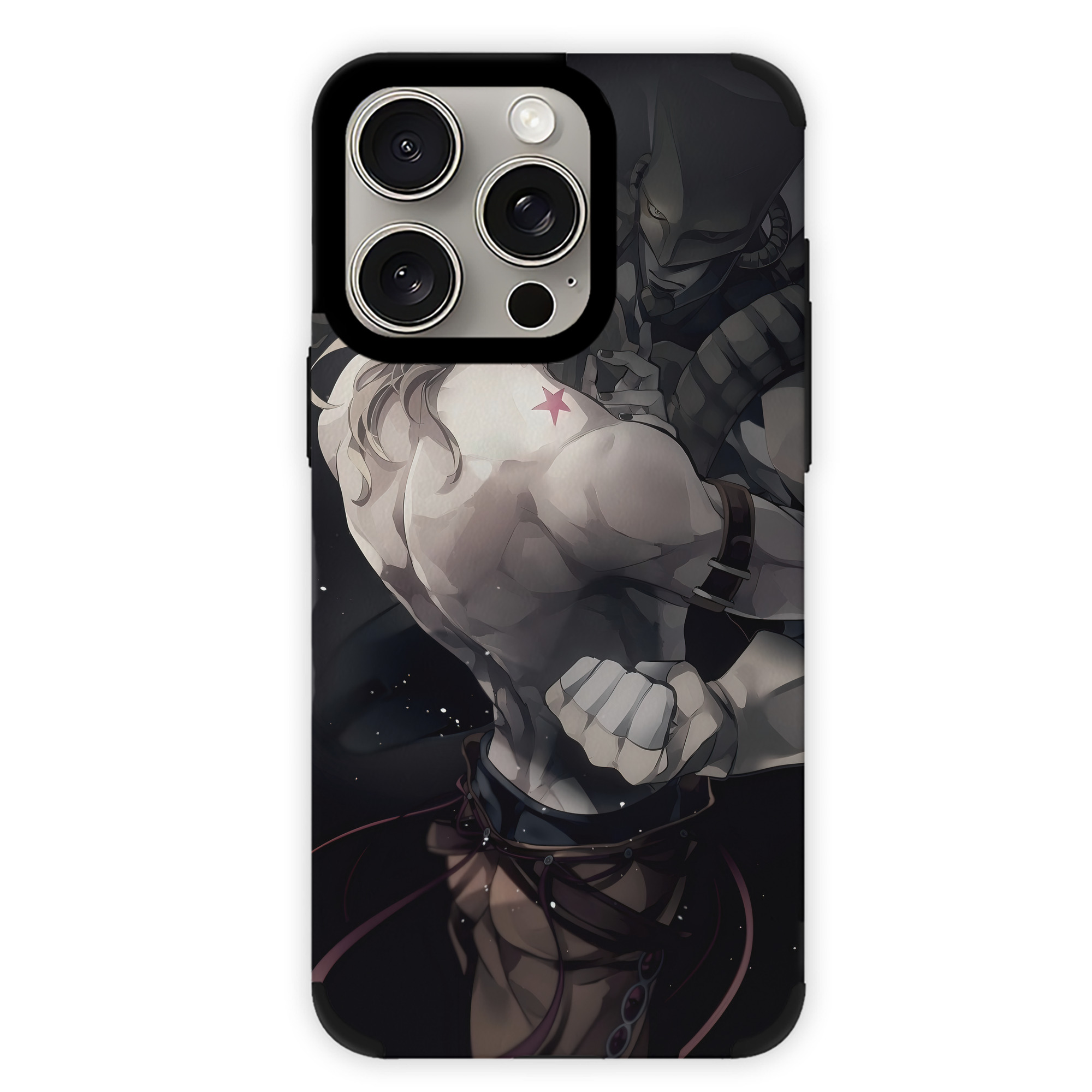 （画像用） ジョジョの奇妙な冒険 JoJo's Bizarre Adventure 【iPhone15ProMax対応】 PUレザー スマホケース 耐衝撃＆黄変防止