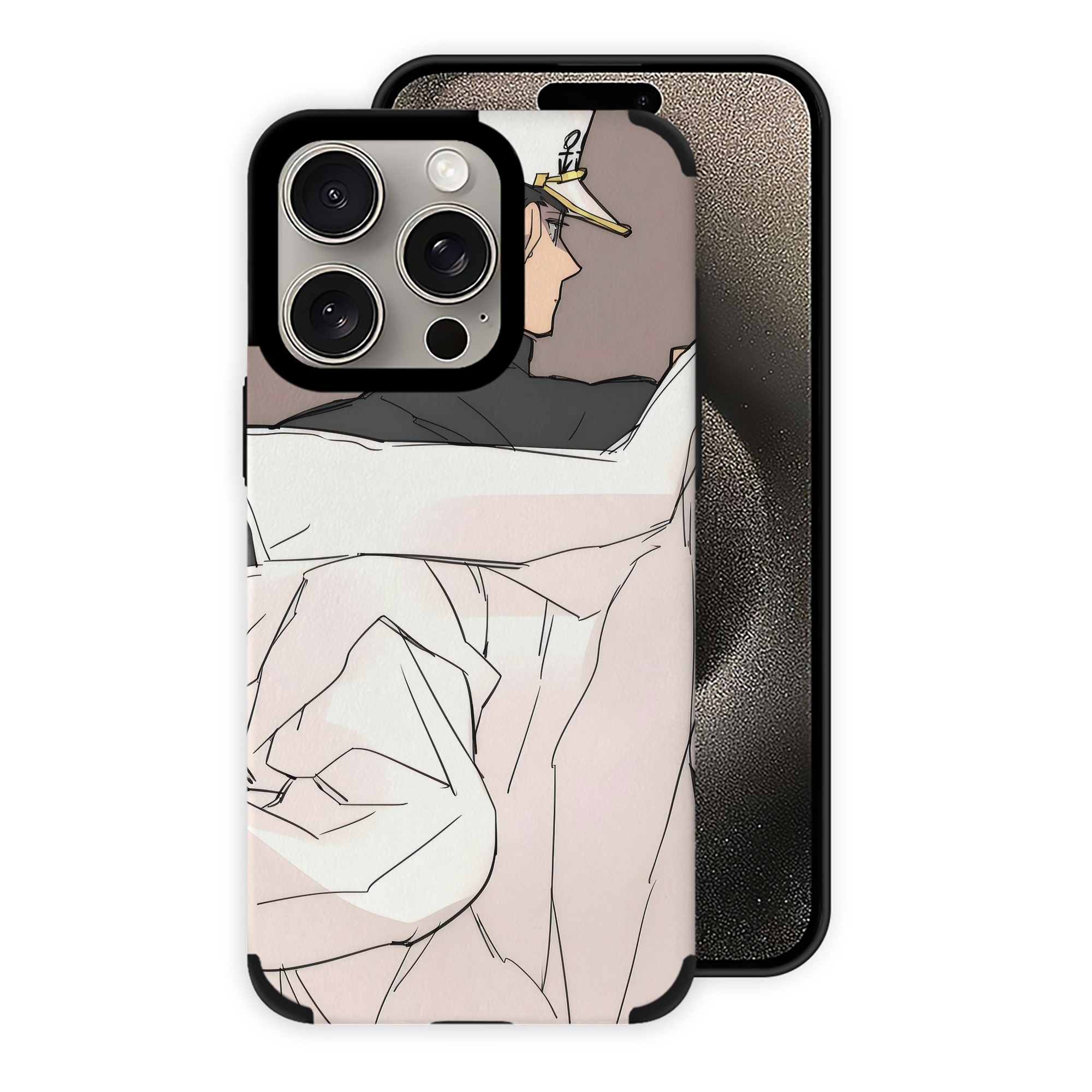 （画像用） ジョジョの奇妙な冒険 JoJo's Bizarre Adventure 【iPhone15ProMax対応】 PUレザー スマホケース 耐衝撃＆黄変防止