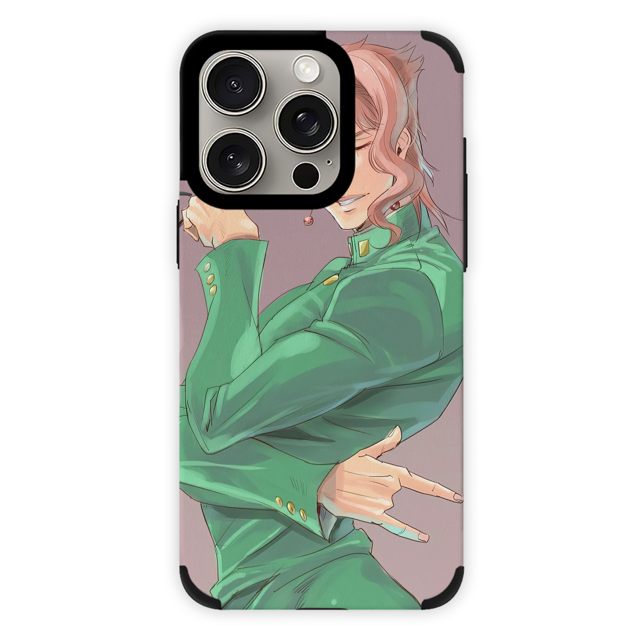 （画像用） ジョジョの奇妙な冒険 JoJo's Bizarre Adventure 【iPhone15ProMax対応】 PUレザー スマホケース 耐衝撃＆黄変防止