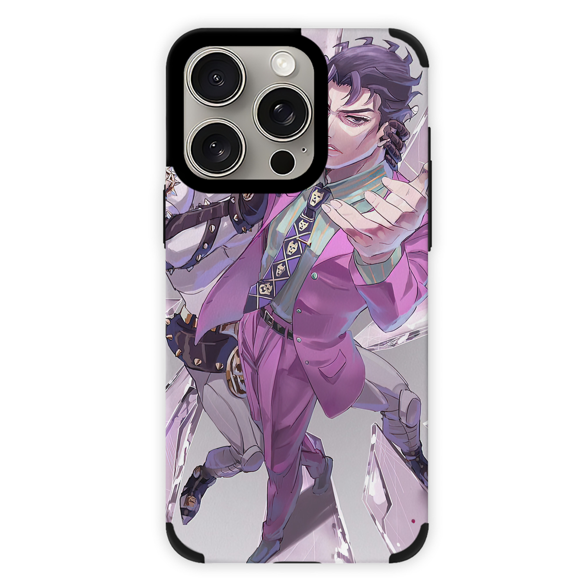 （画像用） ジョジョの奇妙な冒険 JoJo's Bizarre Adventure 【iPhone15ProMax対応】 PUレザー スマホケース 耐衝撃＆黄変防止