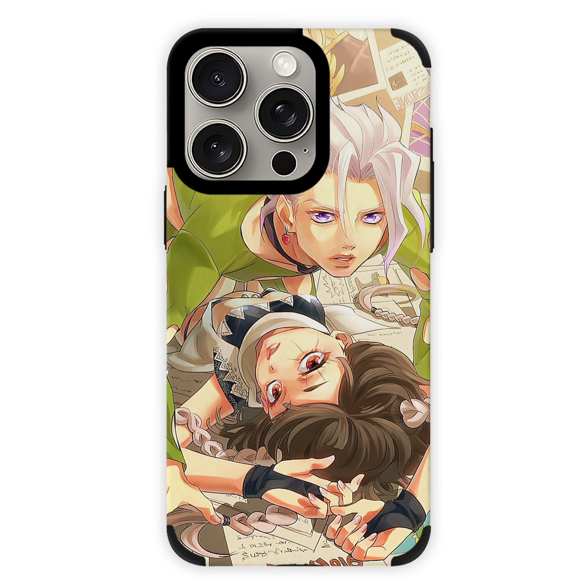 （画像用） ジョジョの奇妙な冒険 JoJo's Bizarre Adventure 【iPhone15ProMax対応】 PUレザー スマホケース 耐衝撃＆黄変防止