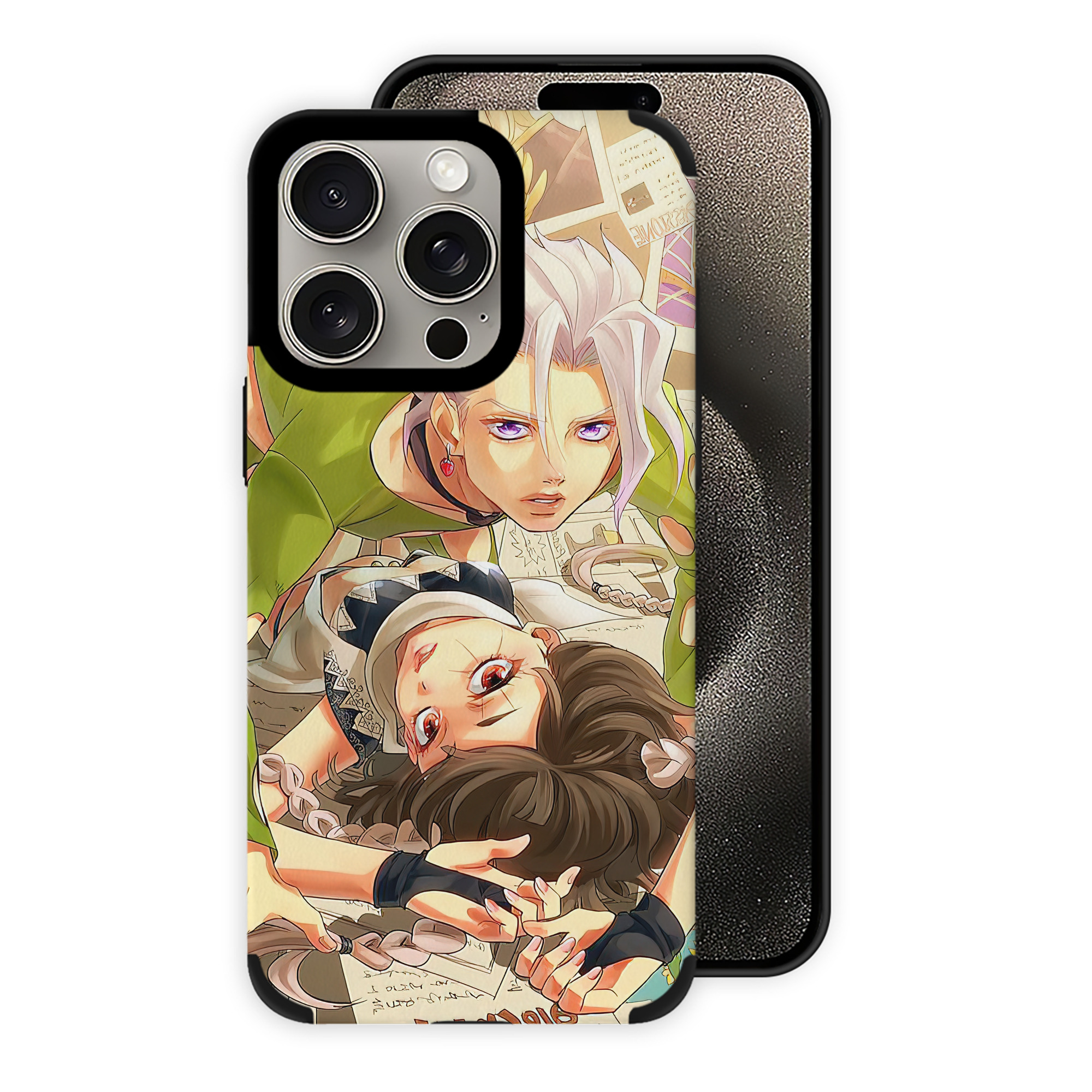 （画像用） ジョジョの奇妙な冒険 JoJo's Bizarre Adventure 【iPhone15ProMax対応】 PUレザー スマホケース 耐衝撃＆黄変防止