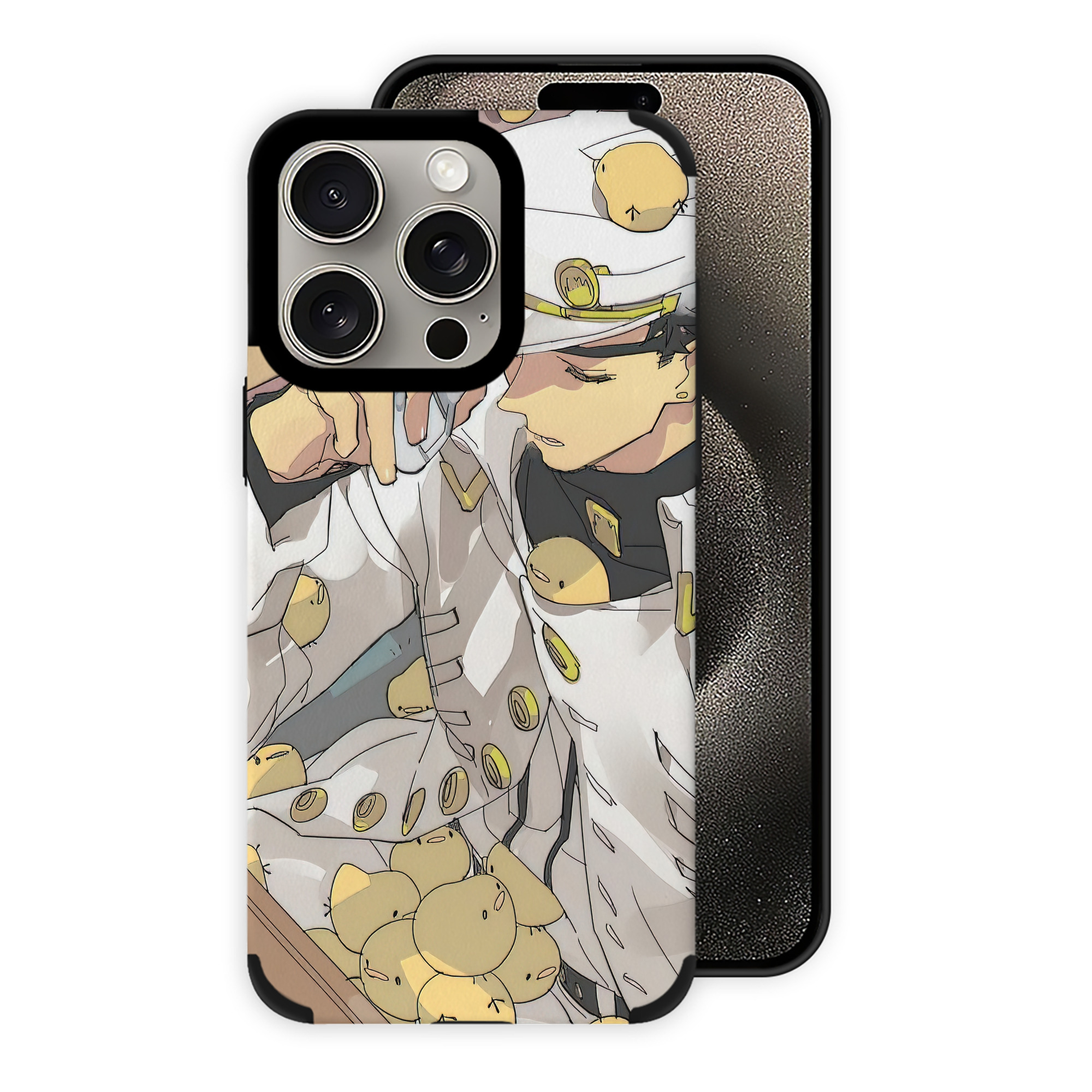 （画像用） ジョジョの奇妙な冒険 JoJo's Bizarre Adventure 【iPhone15ProMax対応】 PUレザー スマホケース 耐衝撃＆黄変防止