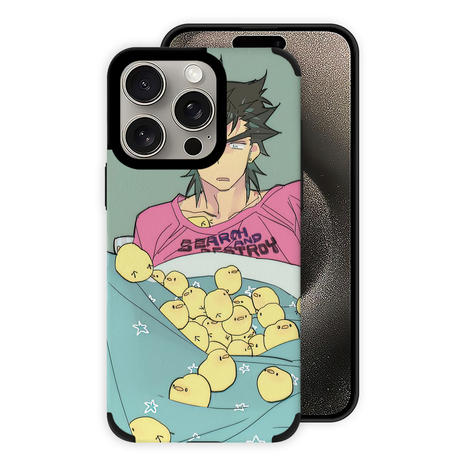 （画像用） ジョジョの奇妙な冒険 JoJo's Bizarre Adventure 【iPhone15ProMax対応】 PUレザー スマホケース 耐衝撃＆黄変防止