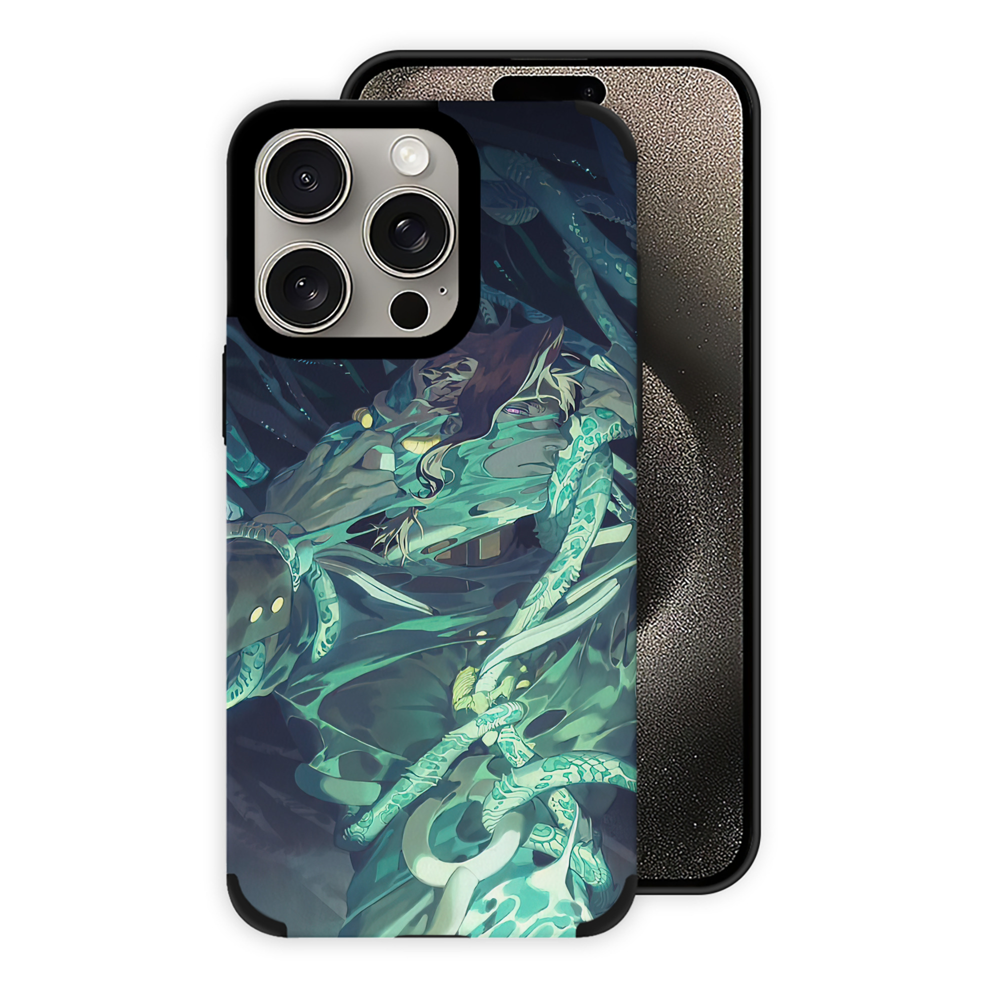 （画像用） ジョジョの奇妙な冒険 JoJo's Bizarre Adventure 【iPhone15ProMax対応】 PUレザー スマホケース 耐衝撃＆黄変防止