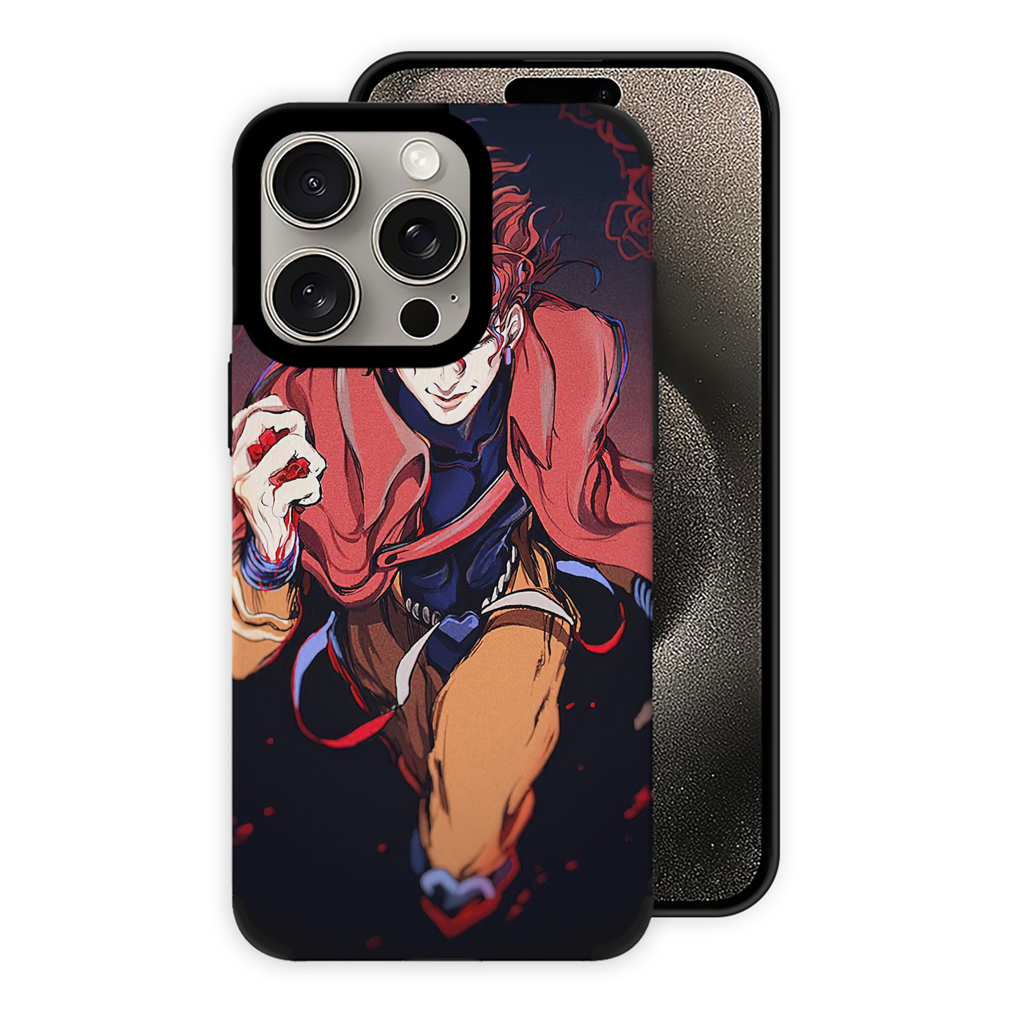 （画像用） ジョジョの奇妙な冒険 JoJo's Bizarre Adventure 【iPhone15ProMax対応】 PUレザー スマホケース 耐衝撃＆黄変防止
