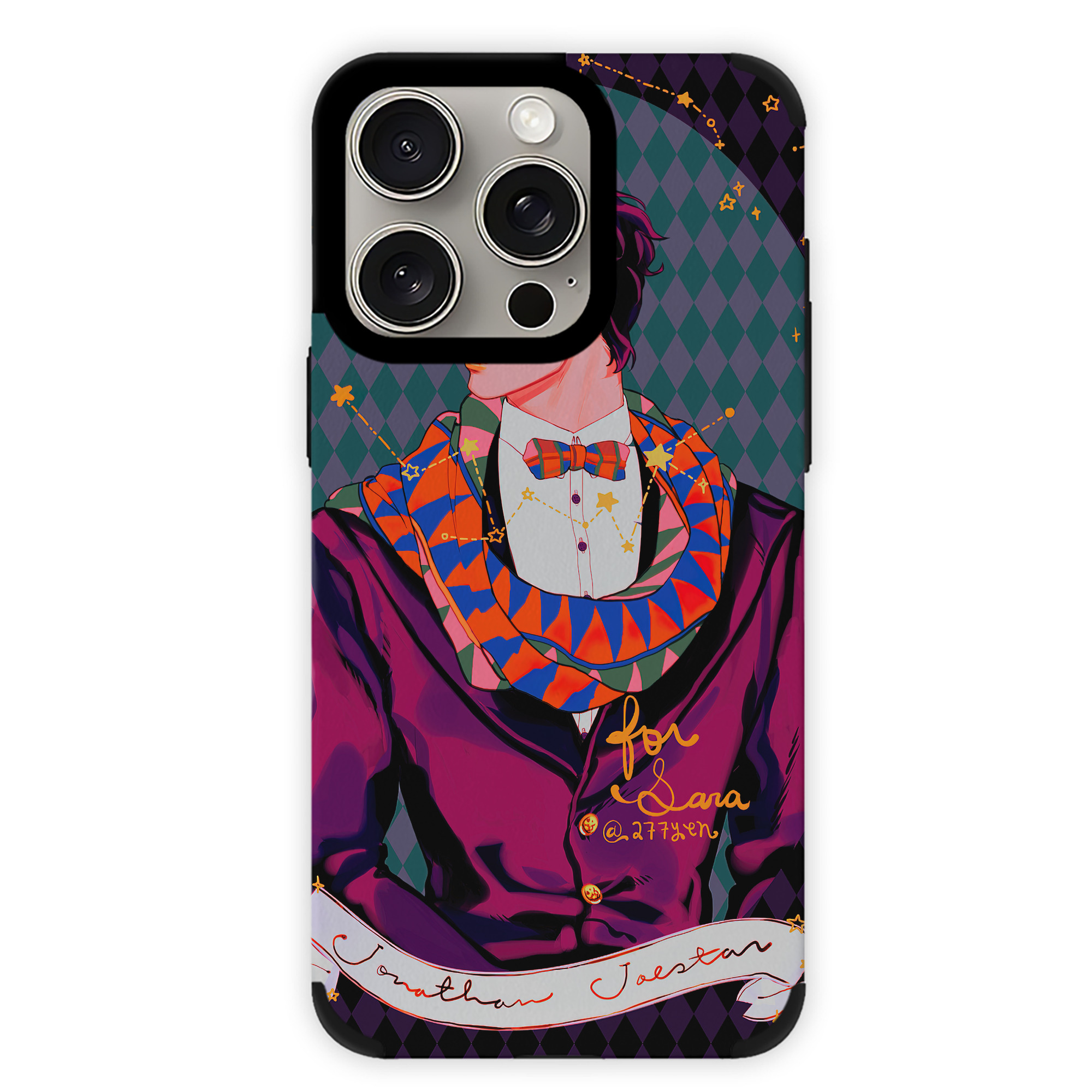 （画像用） ジョジョの奇妙な冒険 JoJo's Bizarre Adventure 【iPhone15ProMax対応】 PUレザー スマホケース 耐衝撃＆黄変防止