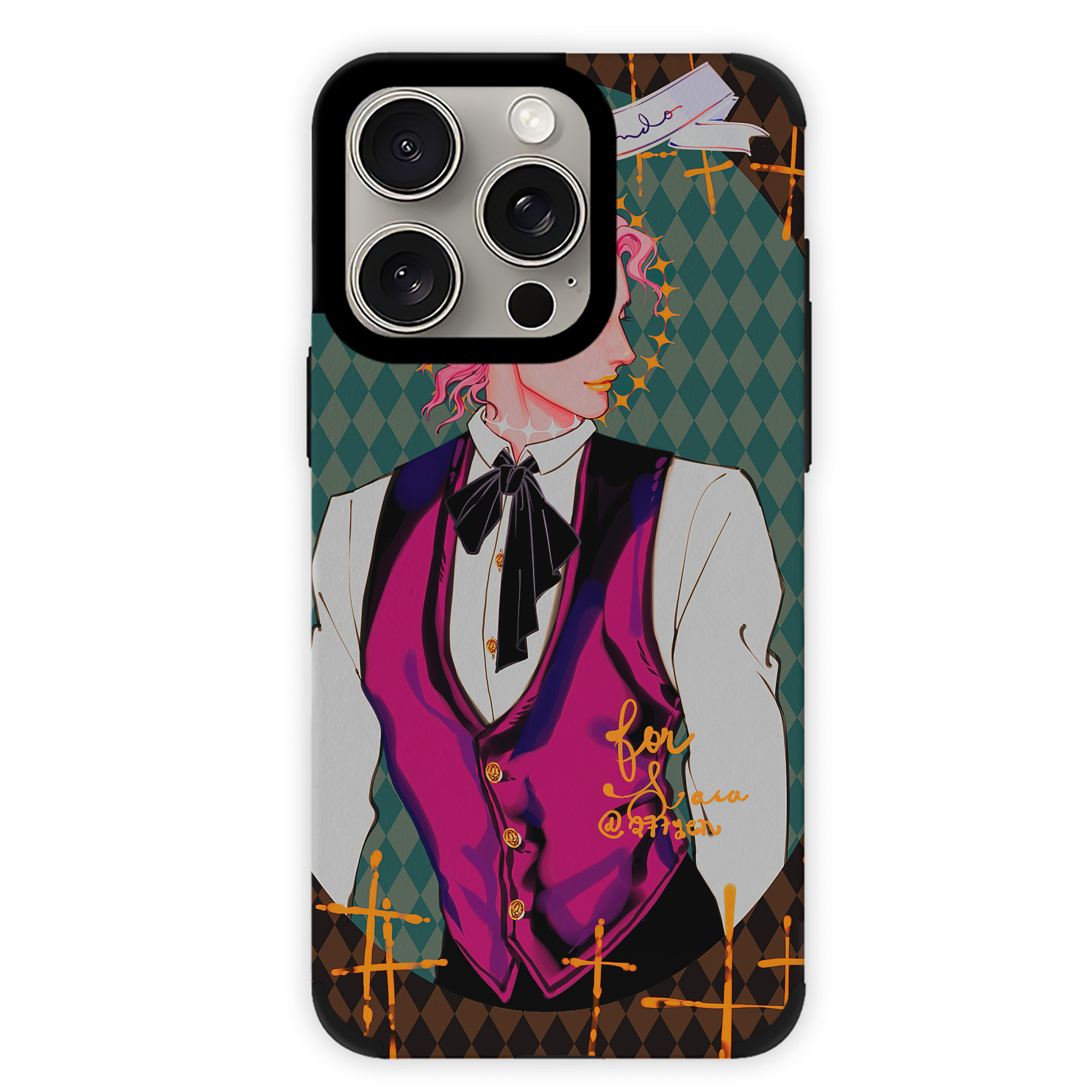（画像用） ジョジョの奇妙な冒険 JoJo's Bizarre Adventure 【iPhone15ProMax対応】 PUレザー スマホケース 耐衝撃＆黄変防止